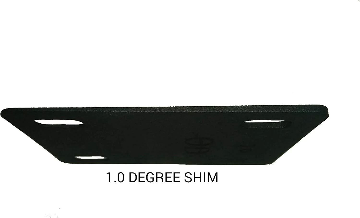 Guitar Neck Shims 3Pcs 0.25°, 0.5°, and 1°Degree Nylon Gasket for Guitar and Bass Bolt-on Neck Repair 3 x 2.2inch Black (Black) - Image 6