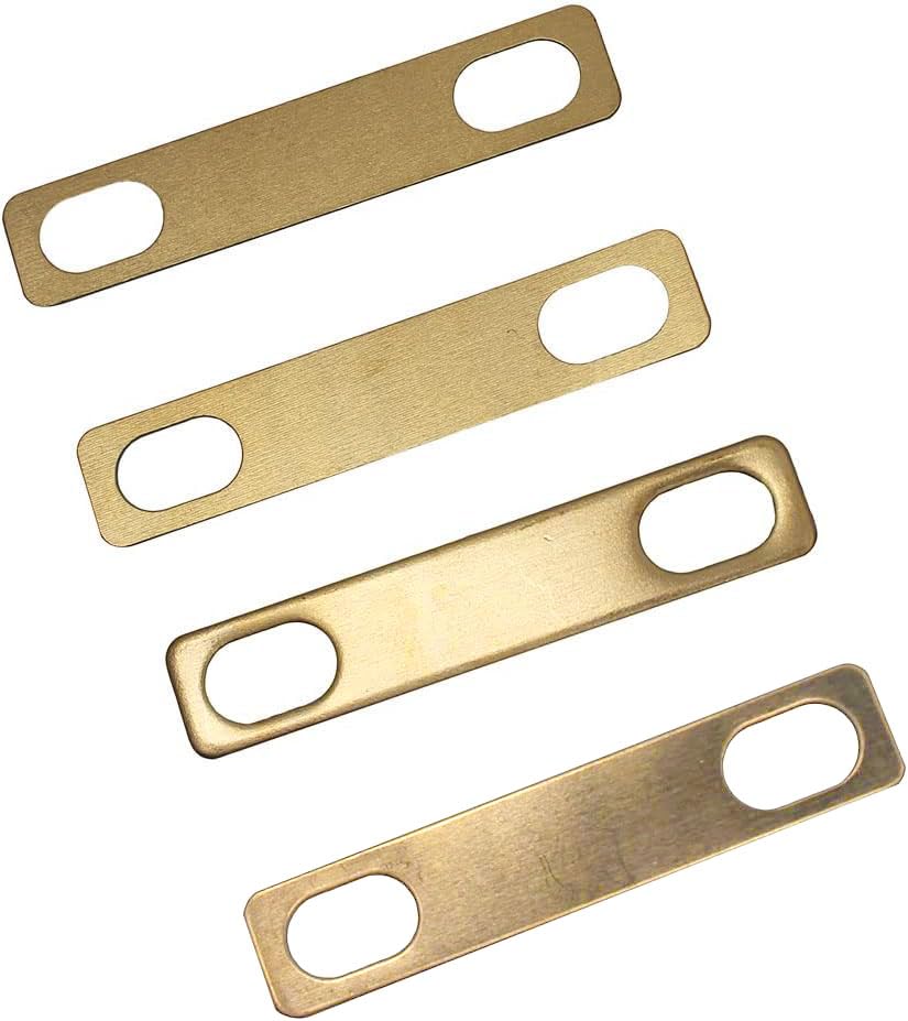 Guitar Neck Shims Brass 10PCS Includes 4Pcs 0.2mm, 4Pcs 0.5mm and 2Pcs 1mm Thickness for Guitar Bass Bolt-on Neck Repair Brass Shims Gold - Image 3
