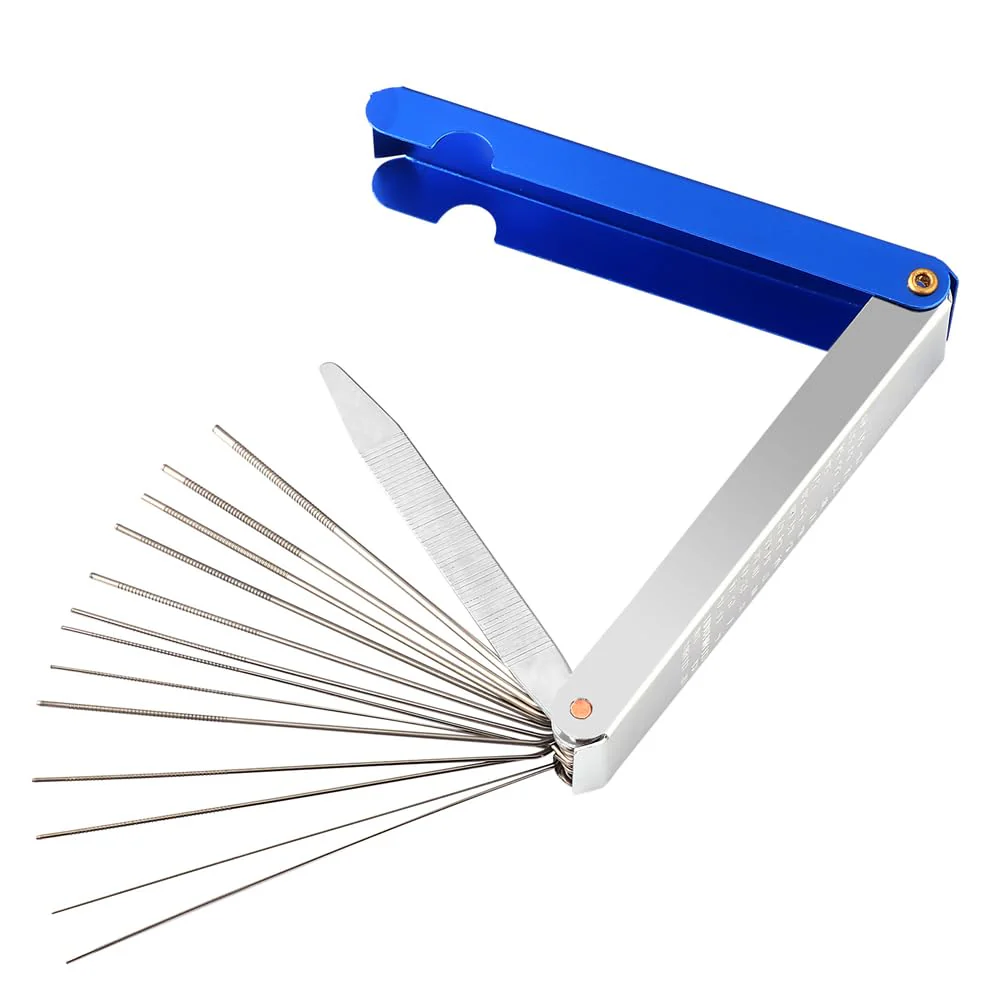 Guitar Nut Slotting File Saw Rods Slot Filing Set Needle File Set Luthier Tools Replacement Tip Cleaner Files Blue. - Image 4