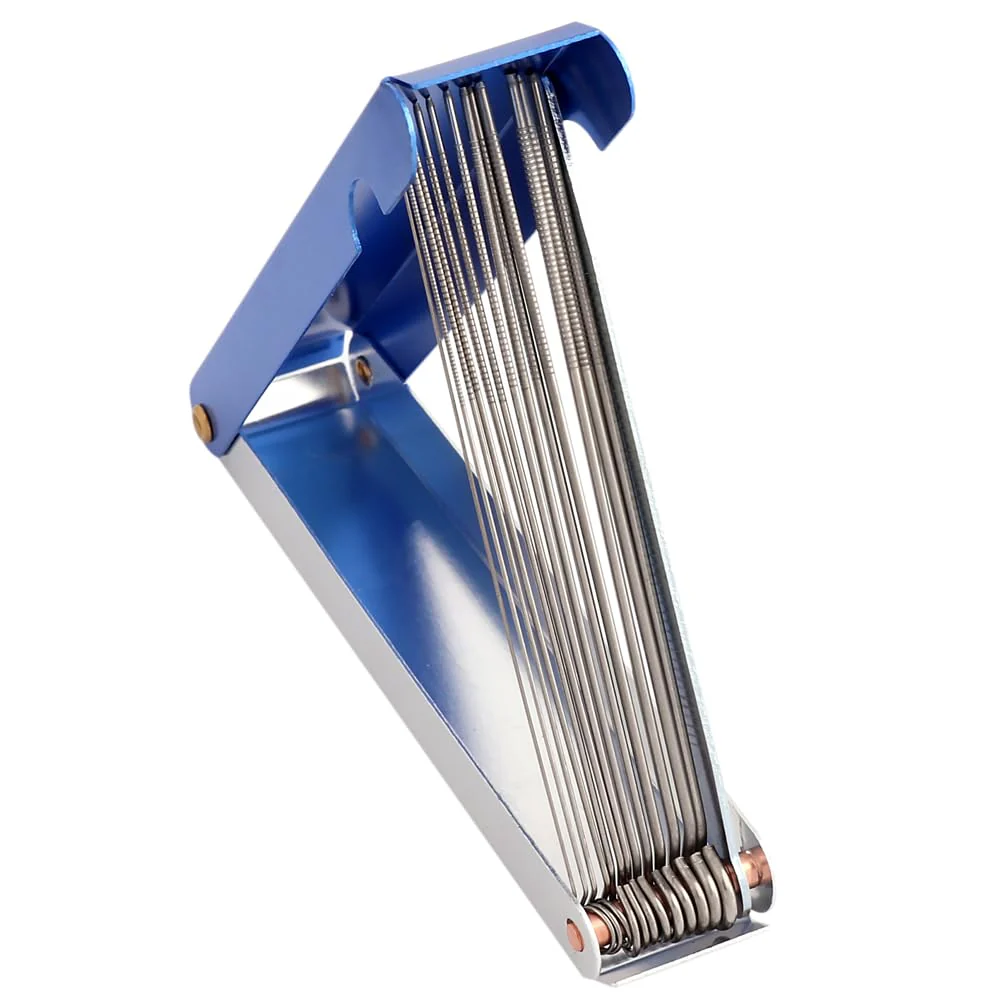 Guitar Nut Slotting File Saw Rods Slot Filing Set Needle File Set Luthier Tools Replacement Tip Cleaner Files Blue. - Image 5