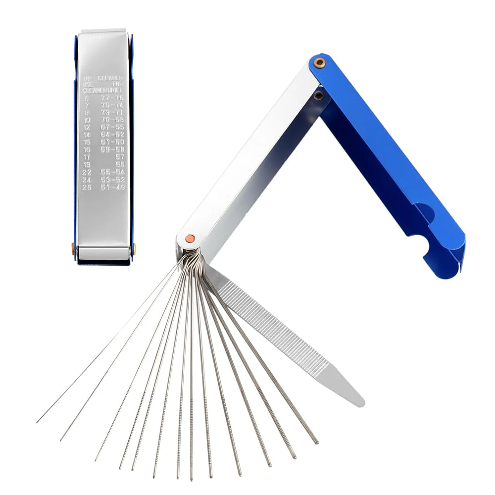 Guitar Nut Slotting File Saw Rods Slot Filing Set Needle File Set Luthier Tools Replacement Tip Cleaner Files Blue. - Image 8