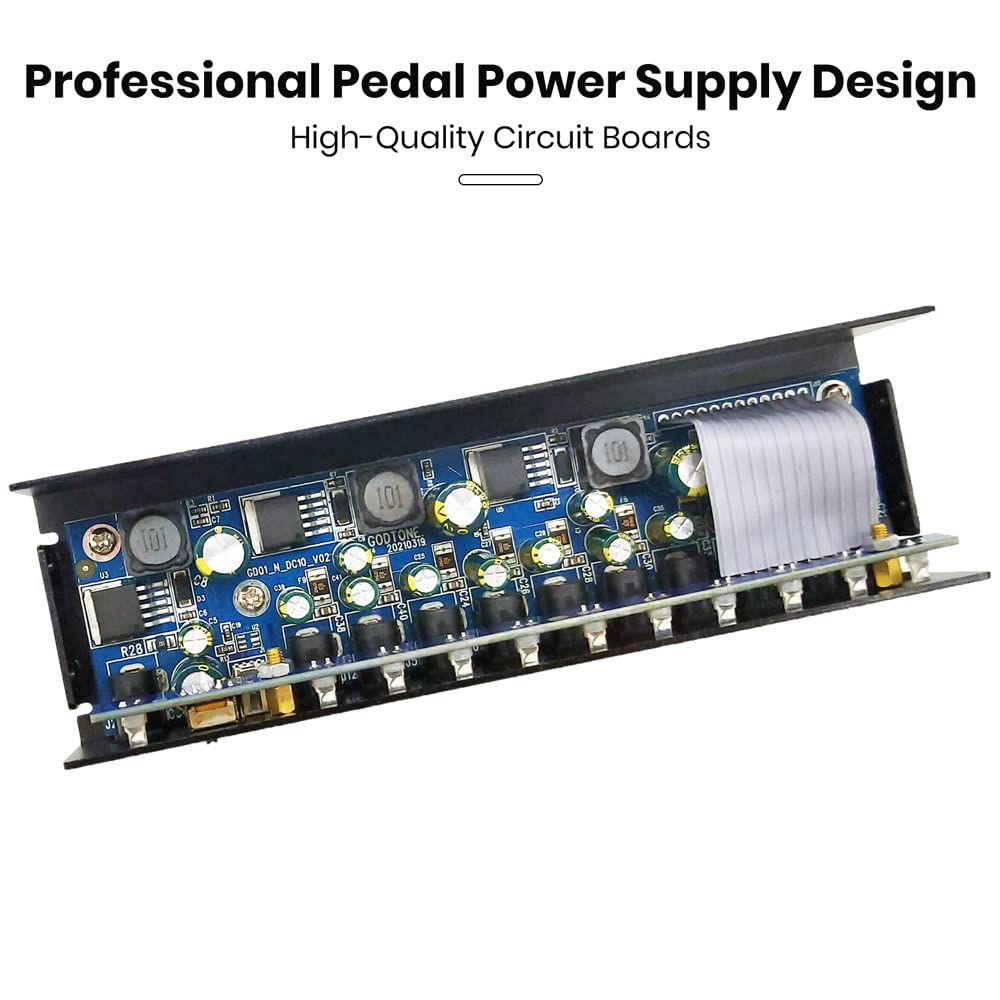 Guitar Pedal Power Supply 10 Isolated DC Outputs for 9V/12V/18V Guitar Effect Pedal GD-01 - Image 5