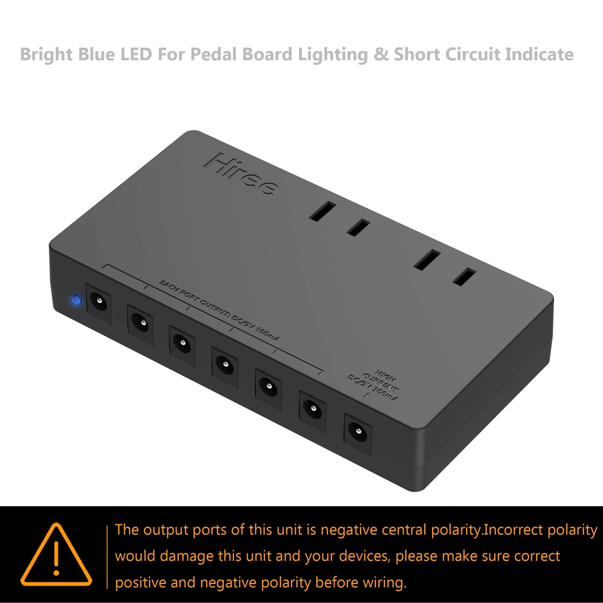 Guitar Pedal Power Supply 7 DC Output for 9V Effect Pedal Board with 2 AC Outlets for Charging Speaker, Musical Instruments - Image 4