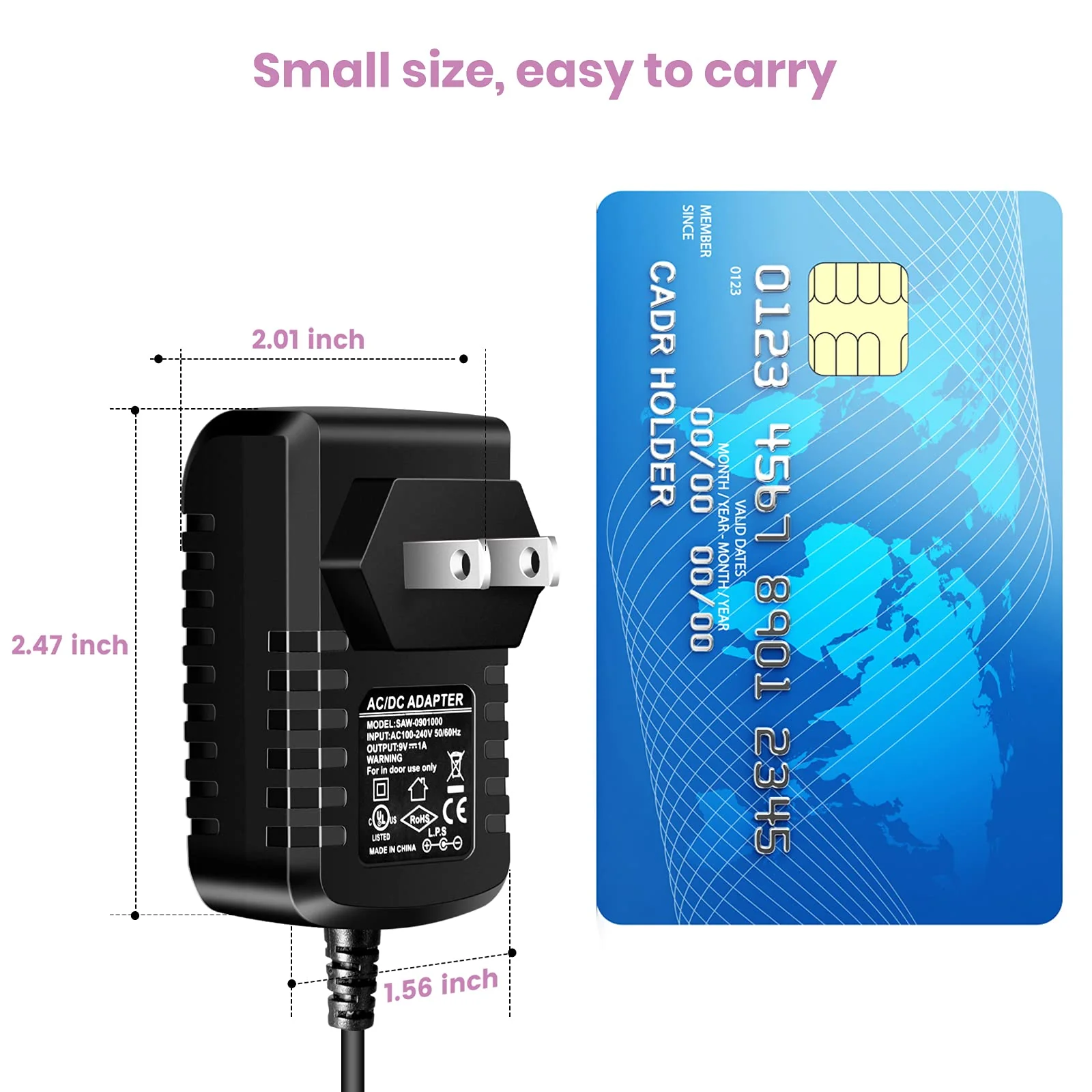Guitar Pedal Power Supply Adapter 9V DC 1A(1000mA) Tip Negative 8 Way Daisy Chain Cables for Effect Pedal - Image 7