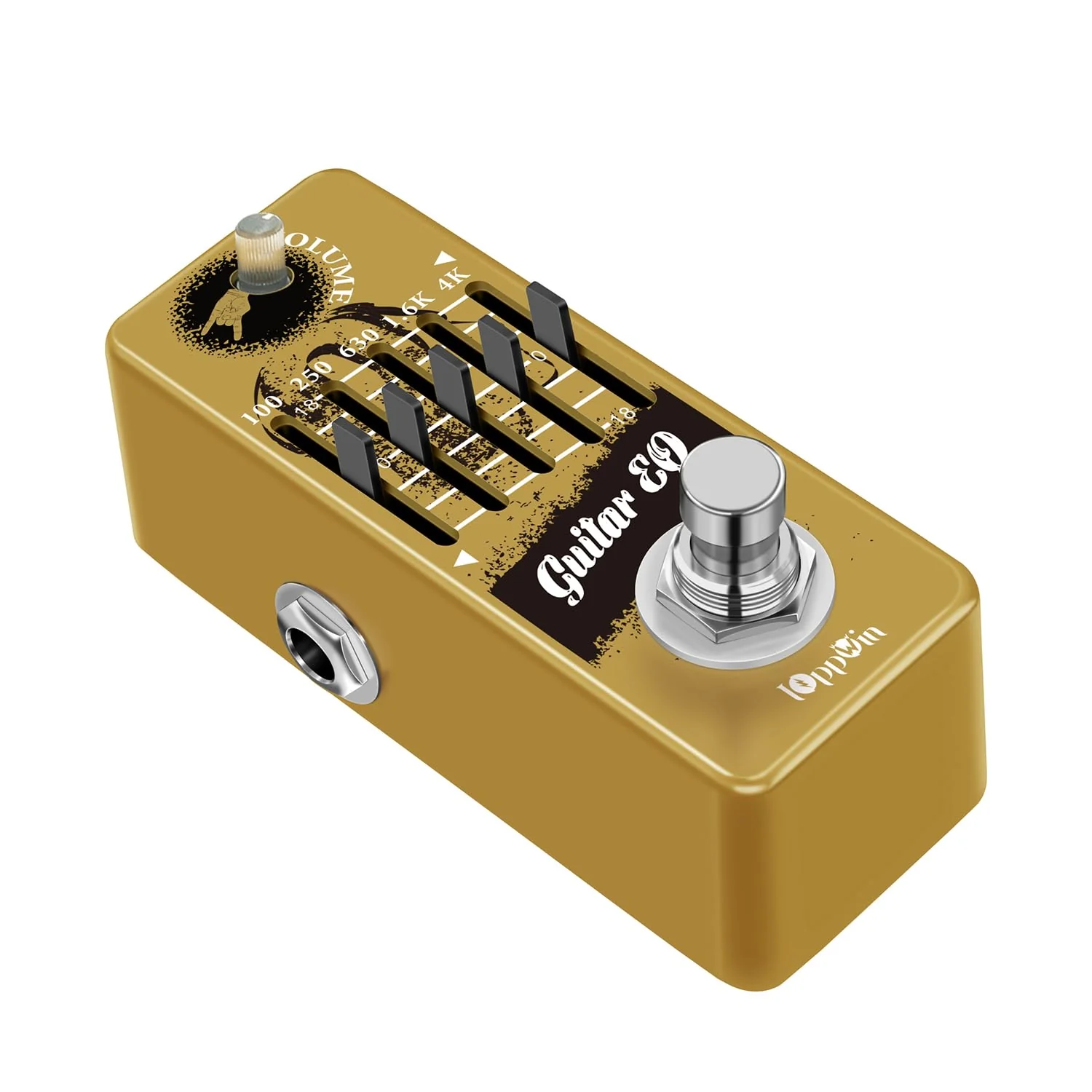 Guitar Pedals, 5-Band Guitar Graphic Equalizer Pedal with Master Level Control - True Bypass & Metal Shell - Image 3