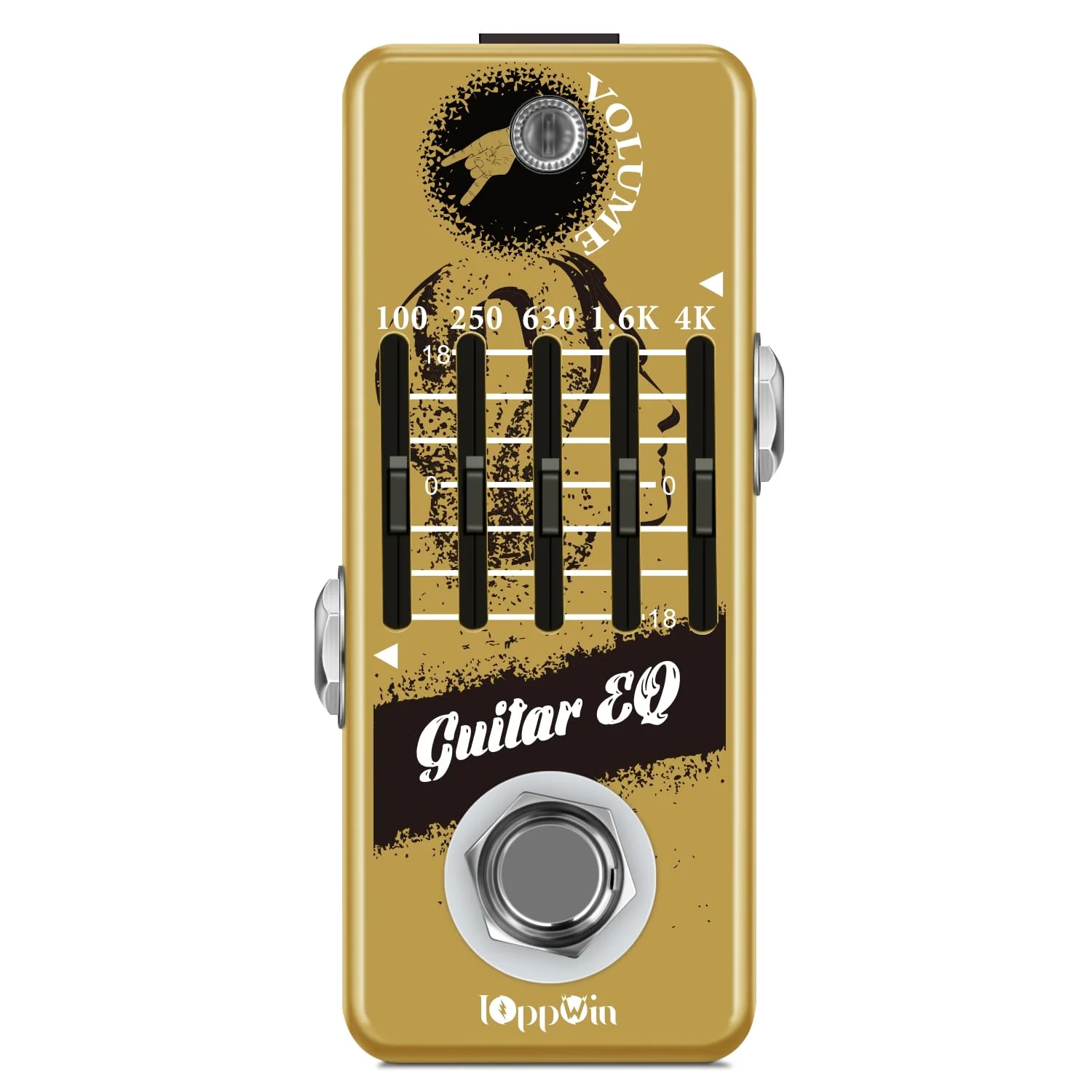 Guitar Pedals, 5-Band Guitar Graphic Equalizer Pedal with Master Level Control - True Bypass & Metal Shell - Image 6