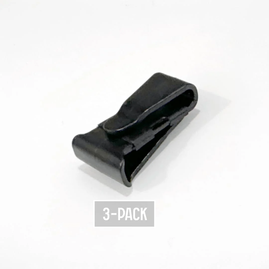 Guitar Pick Clip (3-pack) for Guitar Straps (Patented Design by Bog Street) Black - Image 3
