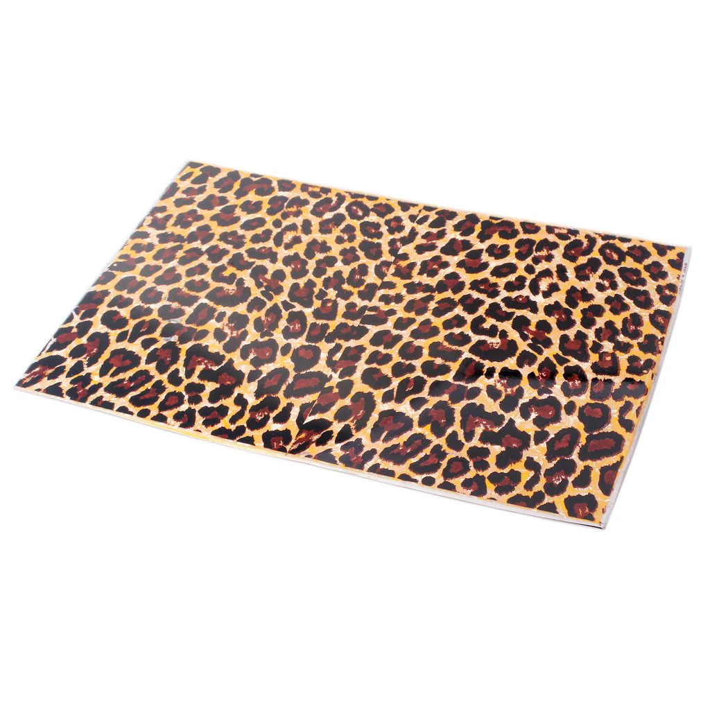 Guitar Pick guard Material, Leopard Print 3 Ply Pickguard Material Guitar Pickguard Material Sheet 11.6x17 Inch Black Pearl - Image 4