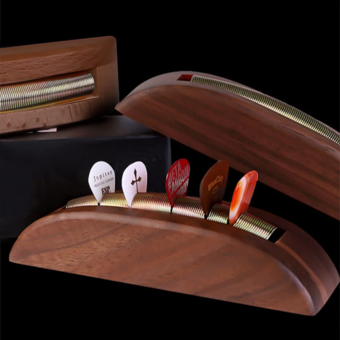 Guitar Pick Holder,Guitar Pick Storage Display Case for Any Thickness, Shape Personalized Guitar Pick Display - Image 2
