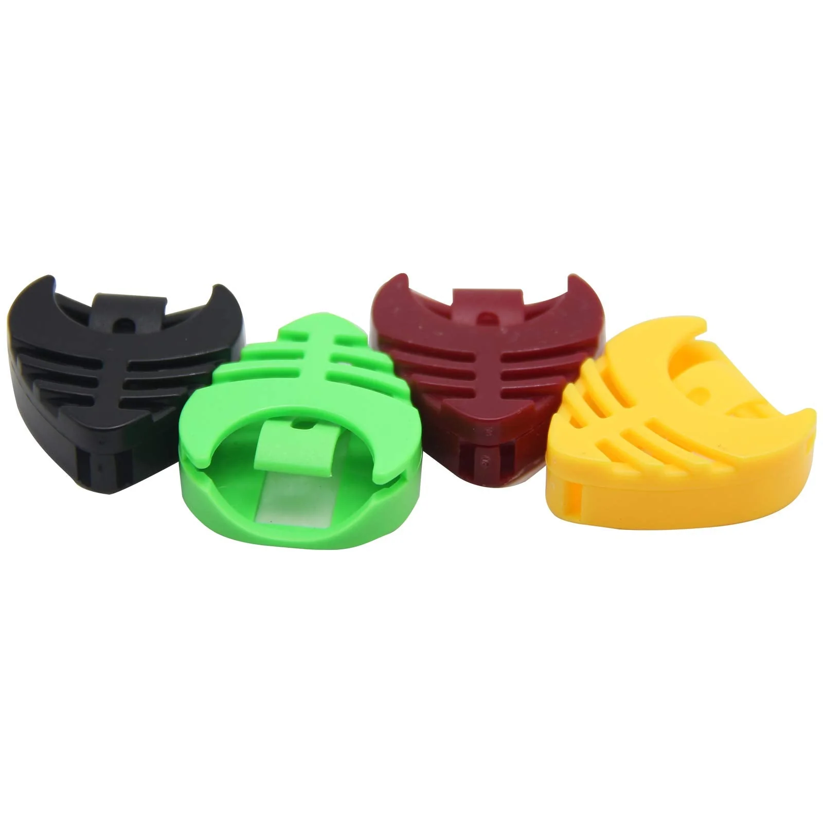 Guitar Pick Holders, Pick Holder Stick on Guitar, 5 Colors 20 Pcs, Guitar Pick Holder Stick On with Adhesive Back and Spring Guitar Accessories Convenient Picks Placement for Electric Guitar Bass - Image 2