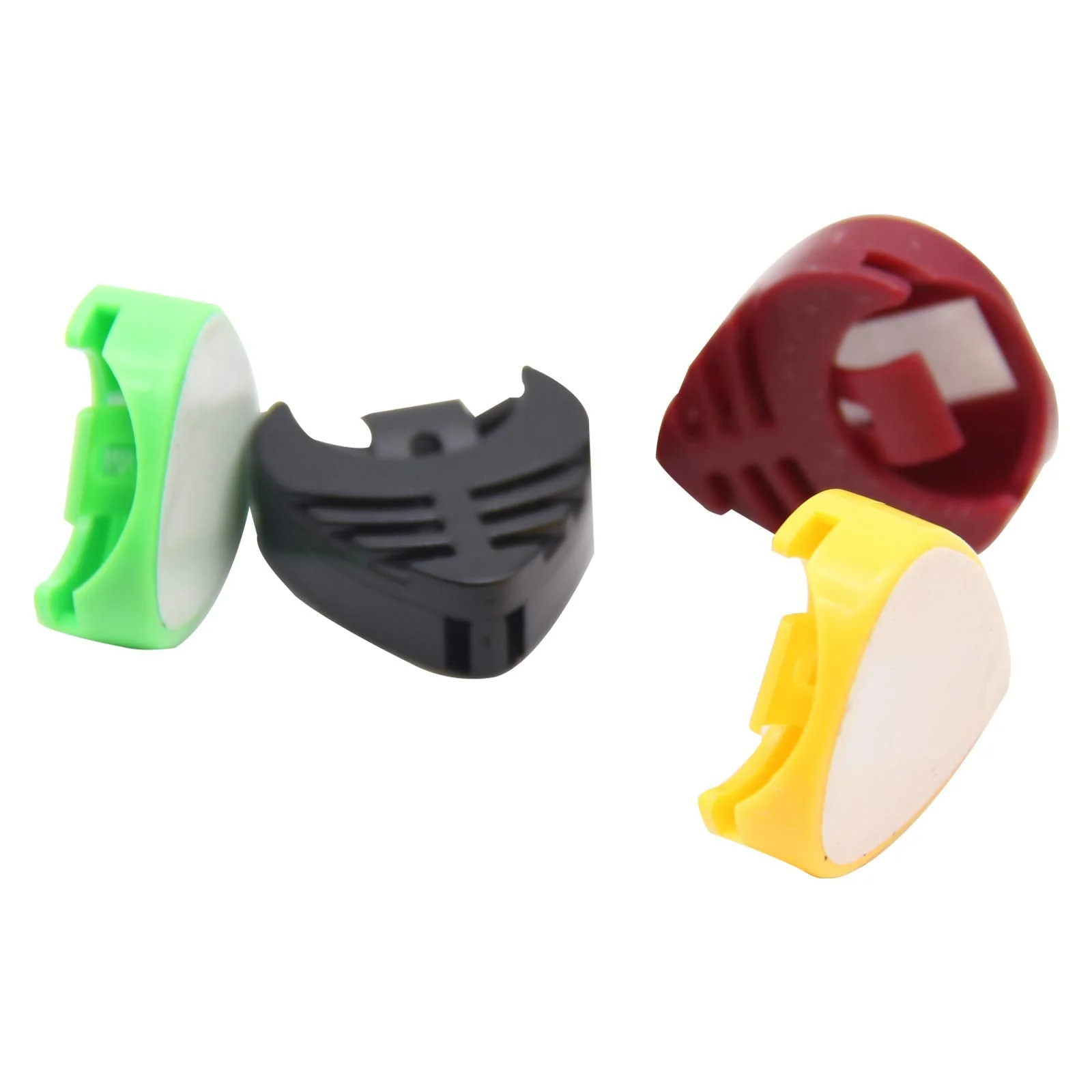 Guitar Pick Holders, Pick Holder Stick on Guitar, 5 Colors 20 Pcs, Guitar Pick Holder Stick On with Adhesive Back and Spring Guitar Accessories Convenient Picks Placement for Electric Guitar Bass - Image 4