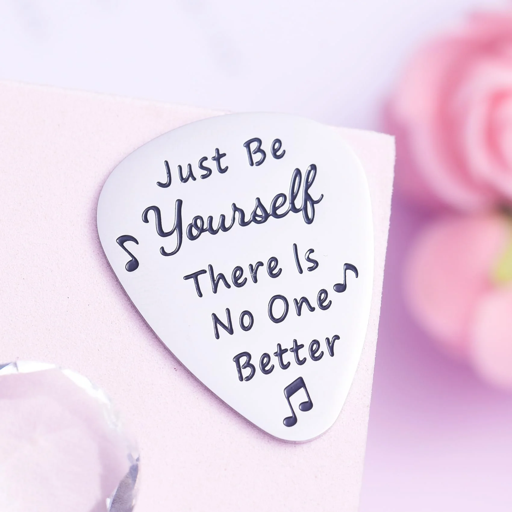 Guitar Pick Inspirational Gifts For Music Lover Fans Girls Boys Stainless Steel Guitar Picks - Image 5