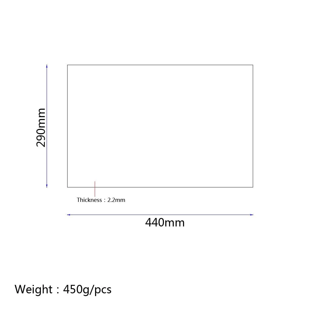 Guitar Pickguard Blank Material 3 Ply, 17x11.6 IN Pick guard DIY Sheet Scratch Plate Backplate for Strat Tele Electric Guitar 29x44cm Natural Maple Finish XD16-A - Image 2