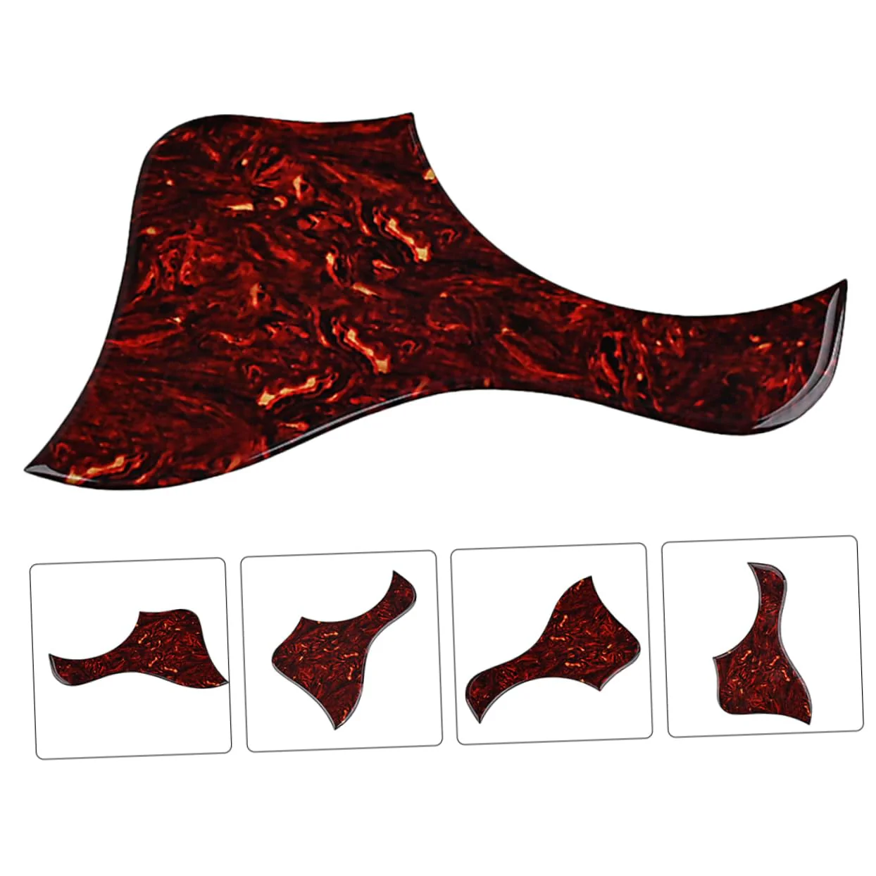 Guitar Pickguard Pickguards for Guitar Acoustic Guitar Plate Guitar Picks for Acoustic Guitar Celluloid Scratch Plate Guard Sticker for Acoustic Guitar Folk Pickup Pvc Anti-scratch - Image 4
