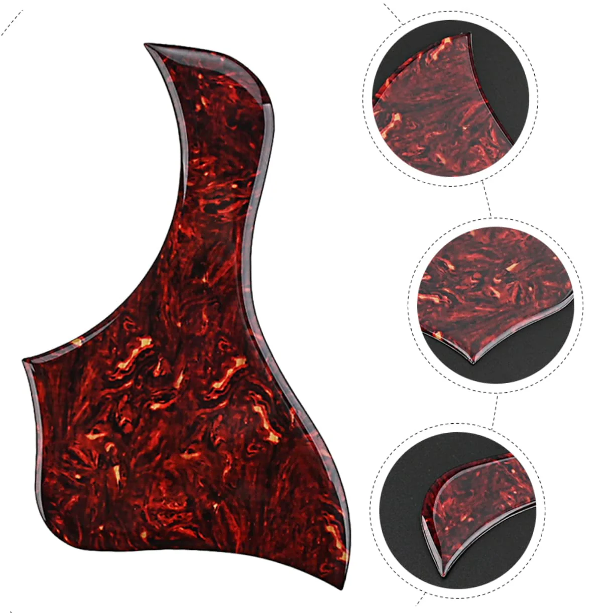 Guitar Pickguard Pickguards for Guitar Acoustic Guitar Plate Guitar Picks for Acoustic Guitar Celluloid Scratch Plate Guard Sticker for Acoustic Guitar Folk Pickup Pvc Anti-scratch - Image 6