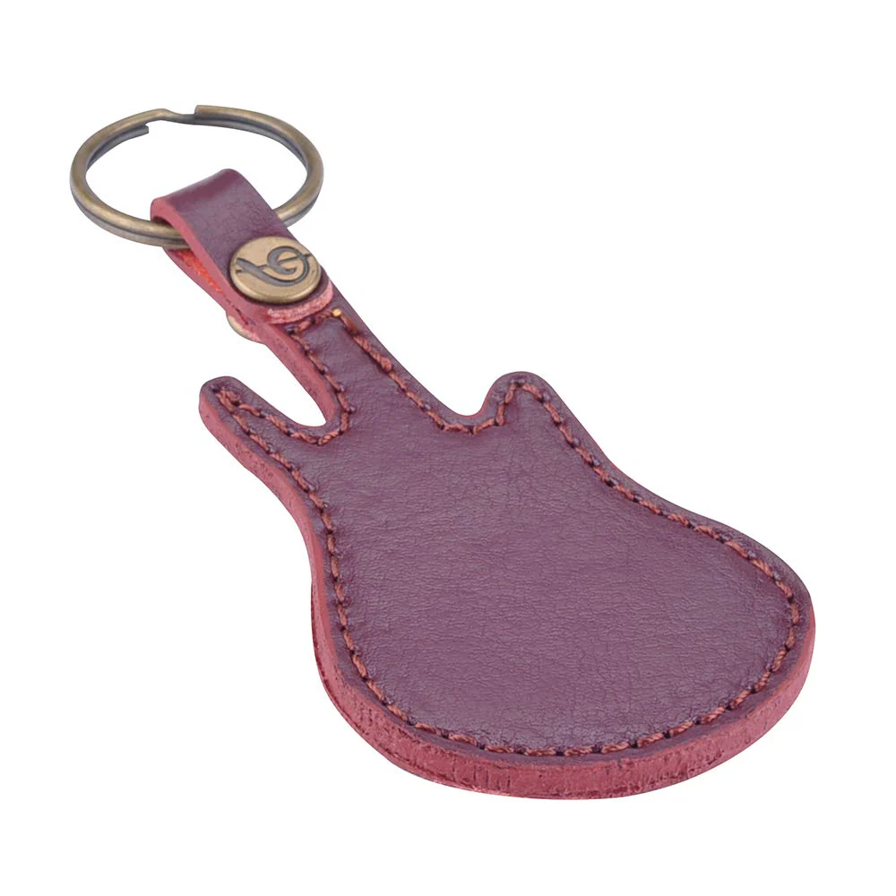 Guitar Picks Case Leather Pick Keychain Guitar Picks Holder Plectrums Case Bag with 5Pcs Guitar Picks Gift (Guitar Pick Case-Coffee Color) Guitar Pick Case-Coffee Color - Image 2
