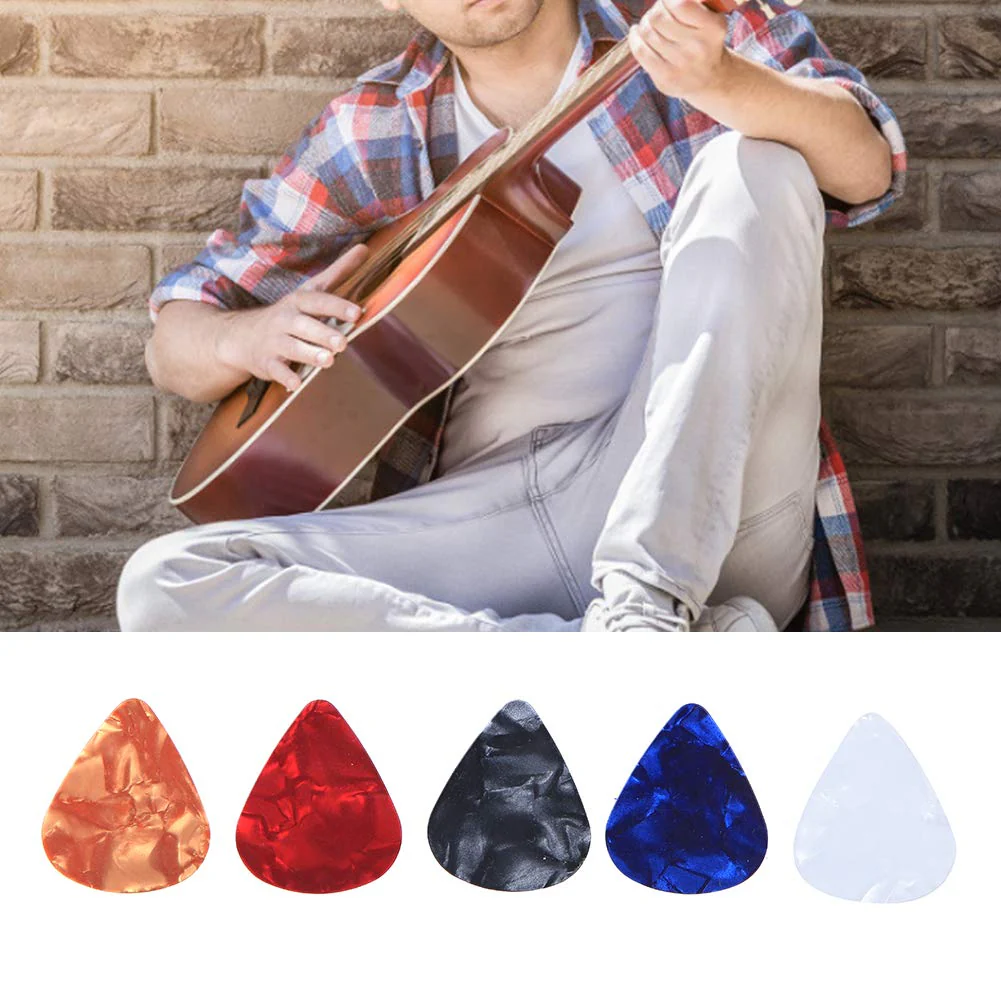 Guitar Picks Holder Clamp Clip Rubber Microphone Stand Pickholder with 5Pcs Picks for Guitar Accessory - Image 4