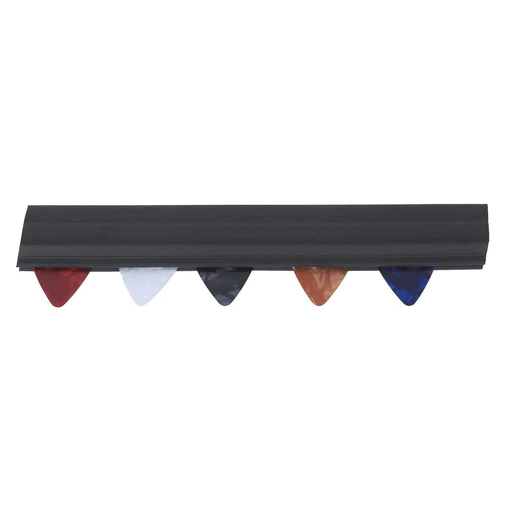 Guitar Picks Holder Clamp Clip Rubber Microphone Stand Pickholder with 5Pcs Picks for Guitar Accessory - Image 7