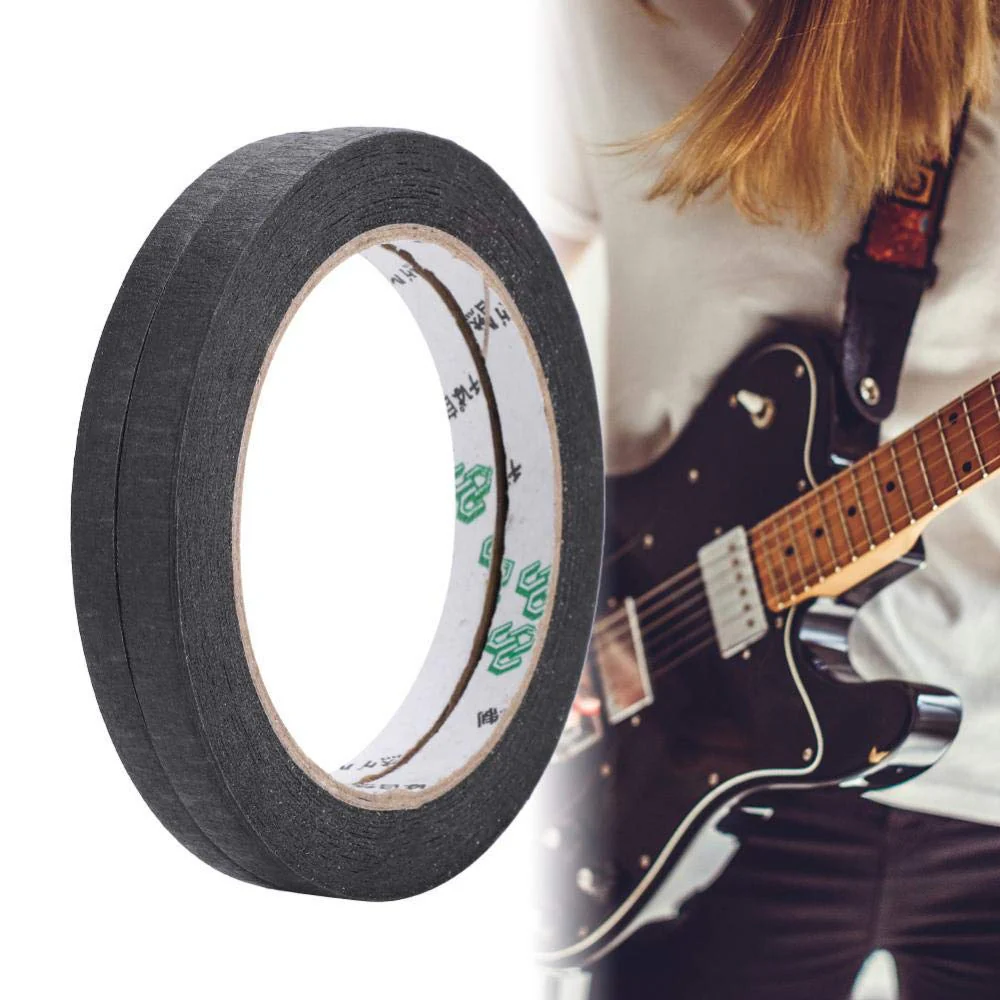 Guitar Pickup Accessories Insulated Tape Band Adhesive, Guitar Parts Black Textured Paper Pickup Tape for guitar pickups, 2pcs guitar pickup tape cloth - Image 2