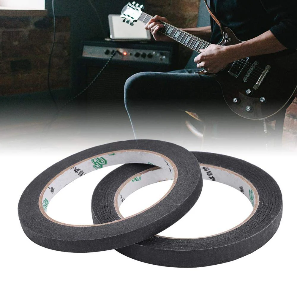 Guitar Pickup Accessories Insulated Tape Band Adhesive, Guitar Parts Black Textured Paper Pickup Tape for guitar pickups, 2pcs guitar pickup tape cloth - Image 4