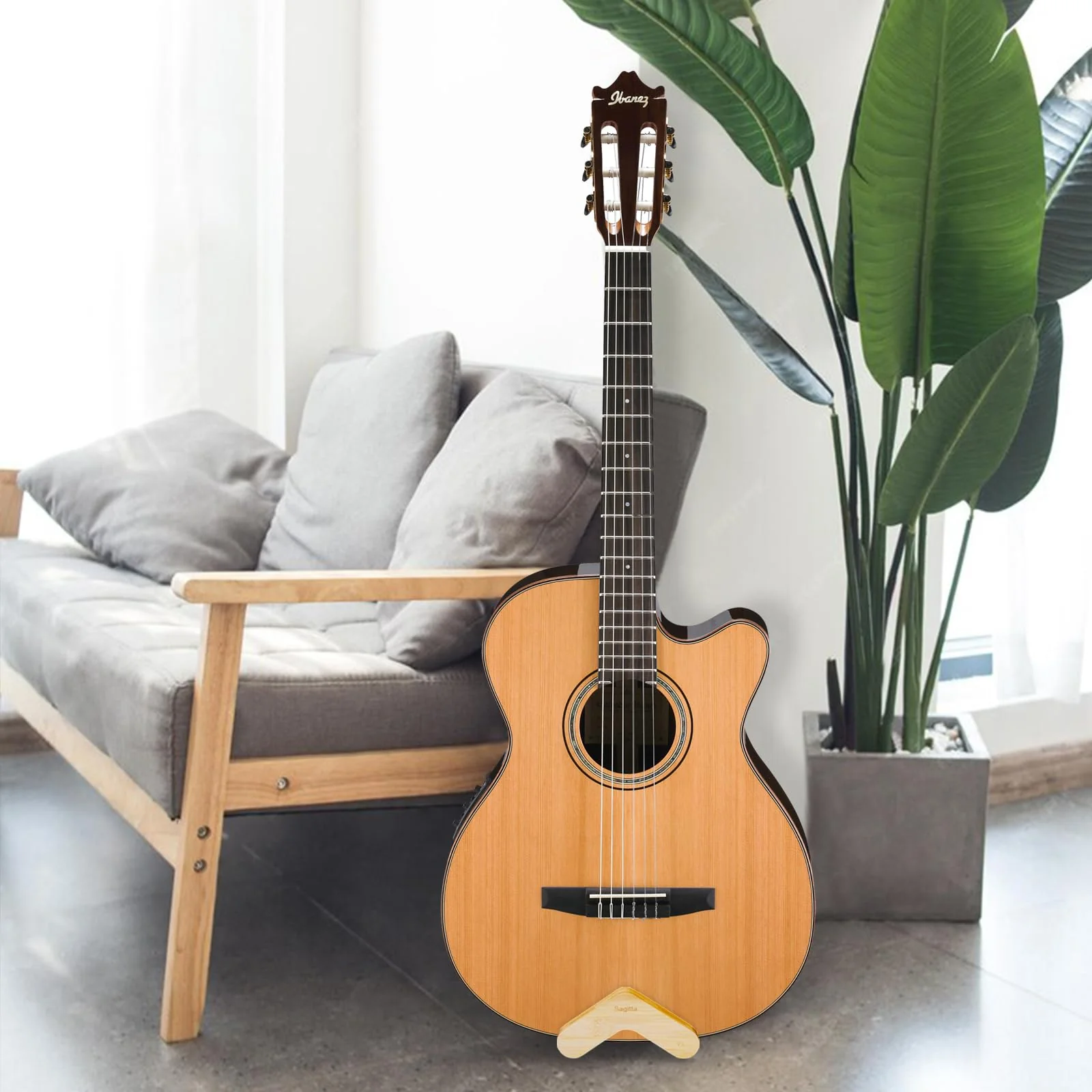 Guitar Stand,Solid Acoustic Guitar Stand With non-slip rubber to protect guitar for Acoustic Guitar,Metal Guitar, Electric Guitar, Bass, Ukulele, Banjo - Image 6