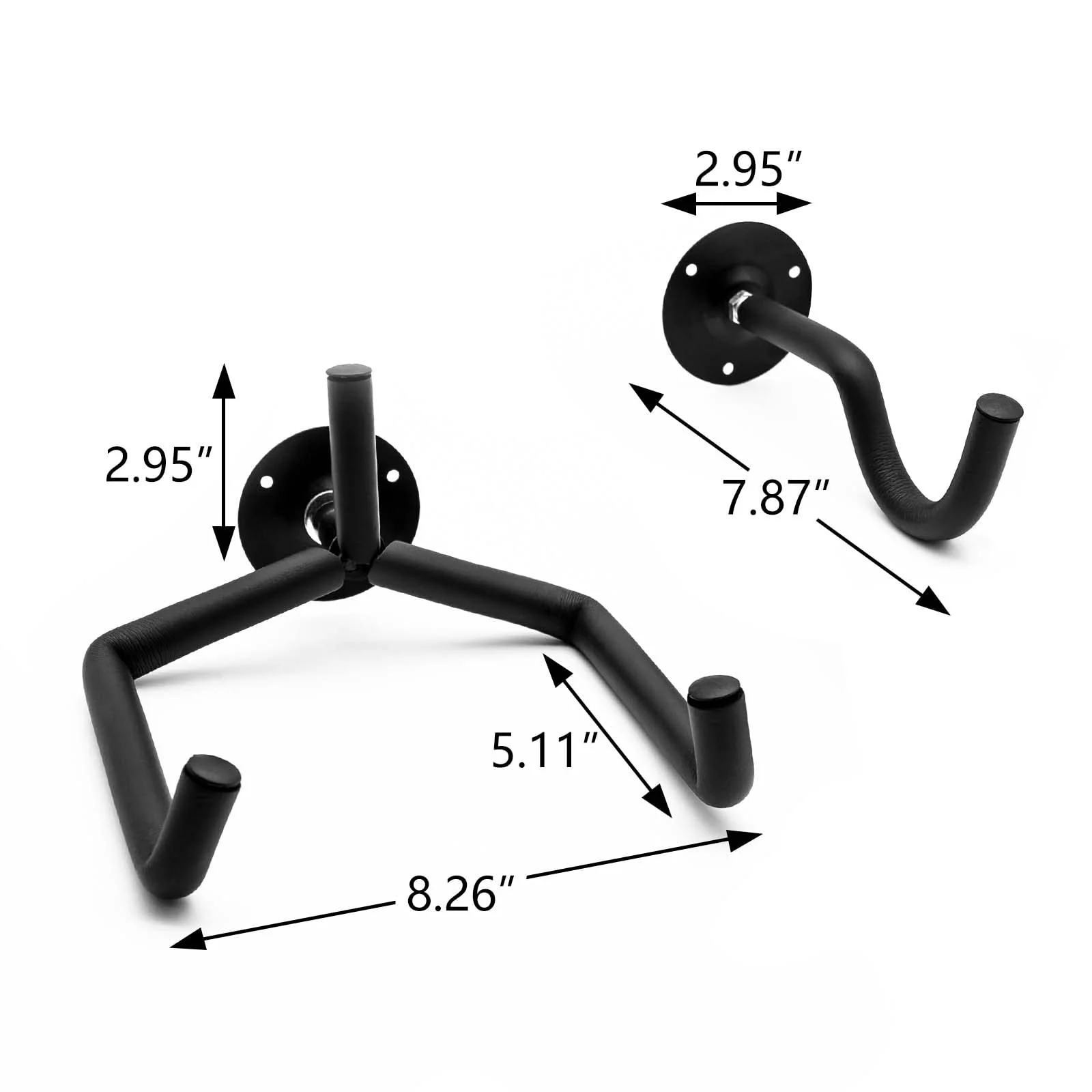 Guitar Stand Wall Mount 2 Pack, Guitar Storage Display Rack for 2 Guitars Acoustic/Electric Guitar/Classical Guitar on Wall Hook - Image 4