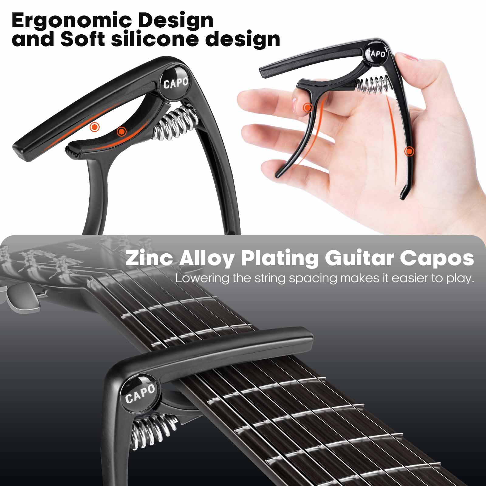 Guitar Stand Wall Mount 2 Pack, Guitar Storage Display Rack for 2 Guitars Acoustic/Electric Guitar/Classical Guitar on Wall Hook - Image 6