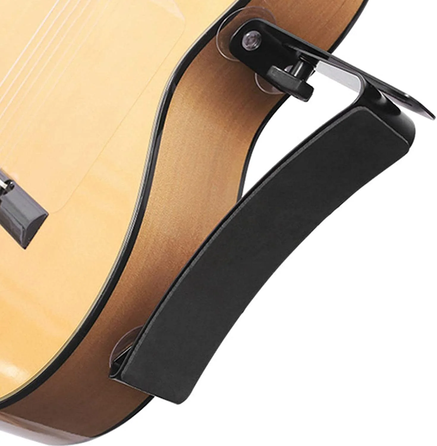 Guitar Support Adjustable Rest Aluminum Guitar Footstool Leg Stand for Classical Guitar Black - Image 4
