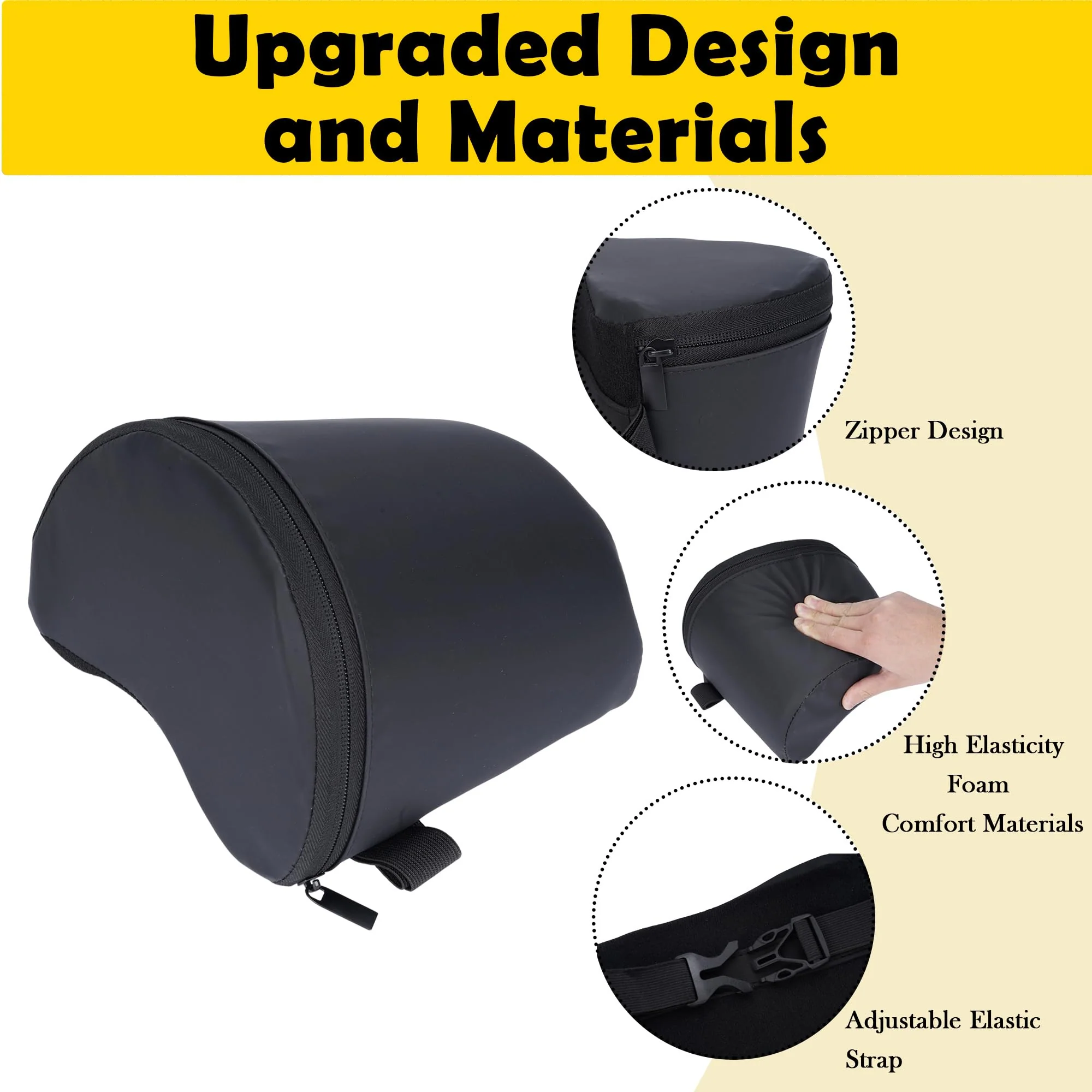Guitar Support, Guitar Cushion for Classical Acoustic Electric Guitar Players, Guitar Rest Ergonomic Playing Mat Leg Pad, Professional Guitarist Musical Instruments Accessories Tool with Bag - Image 2
