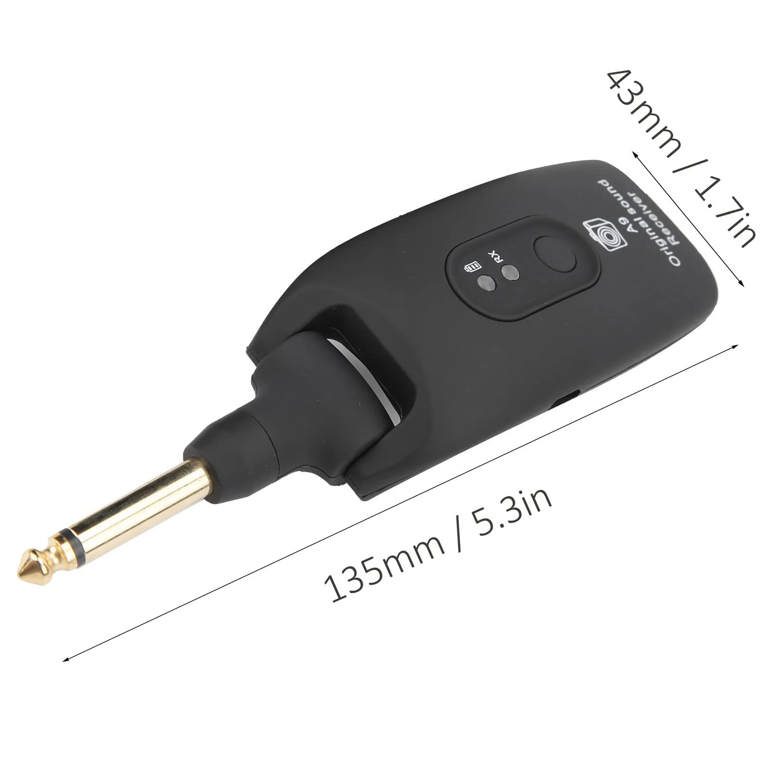 Guitar Transmitter Receiver,Guitar Musical Instrument Accessories, System USB Cable A9 2.4GHz (Black) Black - Image 2