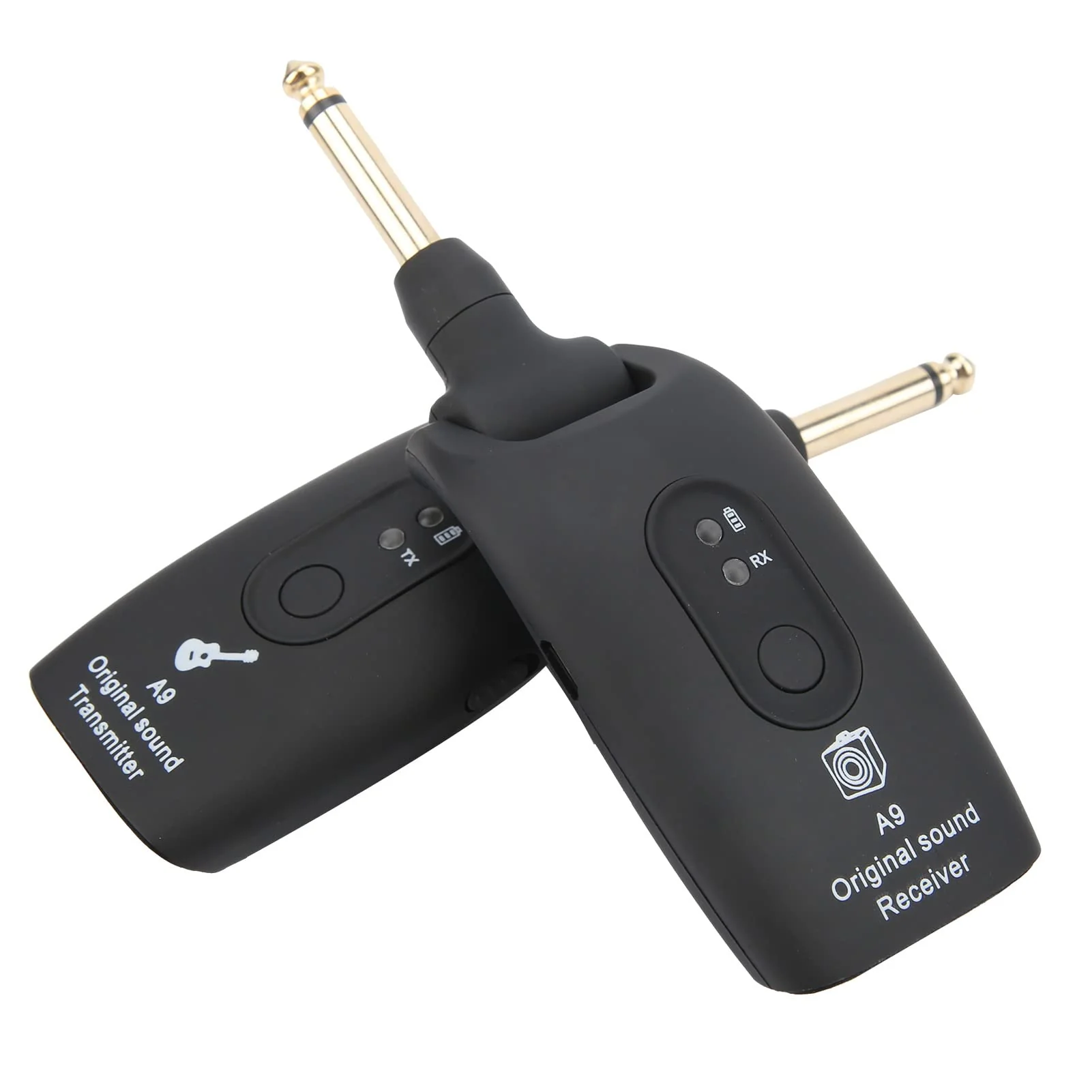 Guitar Transmitter Receiver,Guitar Musical Instrument Accessories, System USB Cable A9 2.4GHz (Black) Black - Image 5