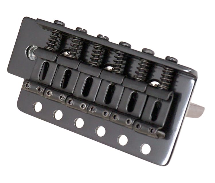 Guitar Tremolo Bridge Set - Strat Tremolo System for Fender Stratocaster/Squier Electric Guitar, American Standard Replacement (Black) Black - Image 2