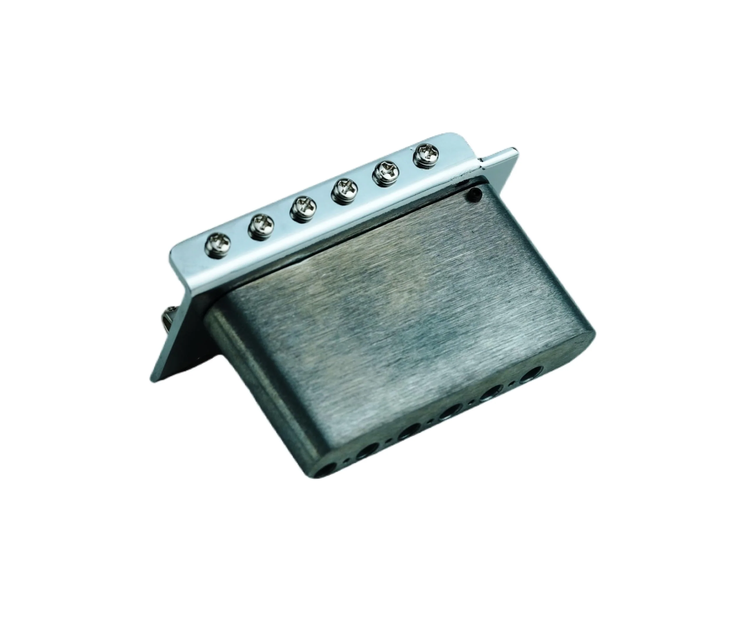 Guitar Tremolo Bridge with Zinc Alloy Saddles and Block, String Spacing 10.5MM, Pop-In Vibrato Bar, Complete Install Kit, B type B style saddle - Image 4