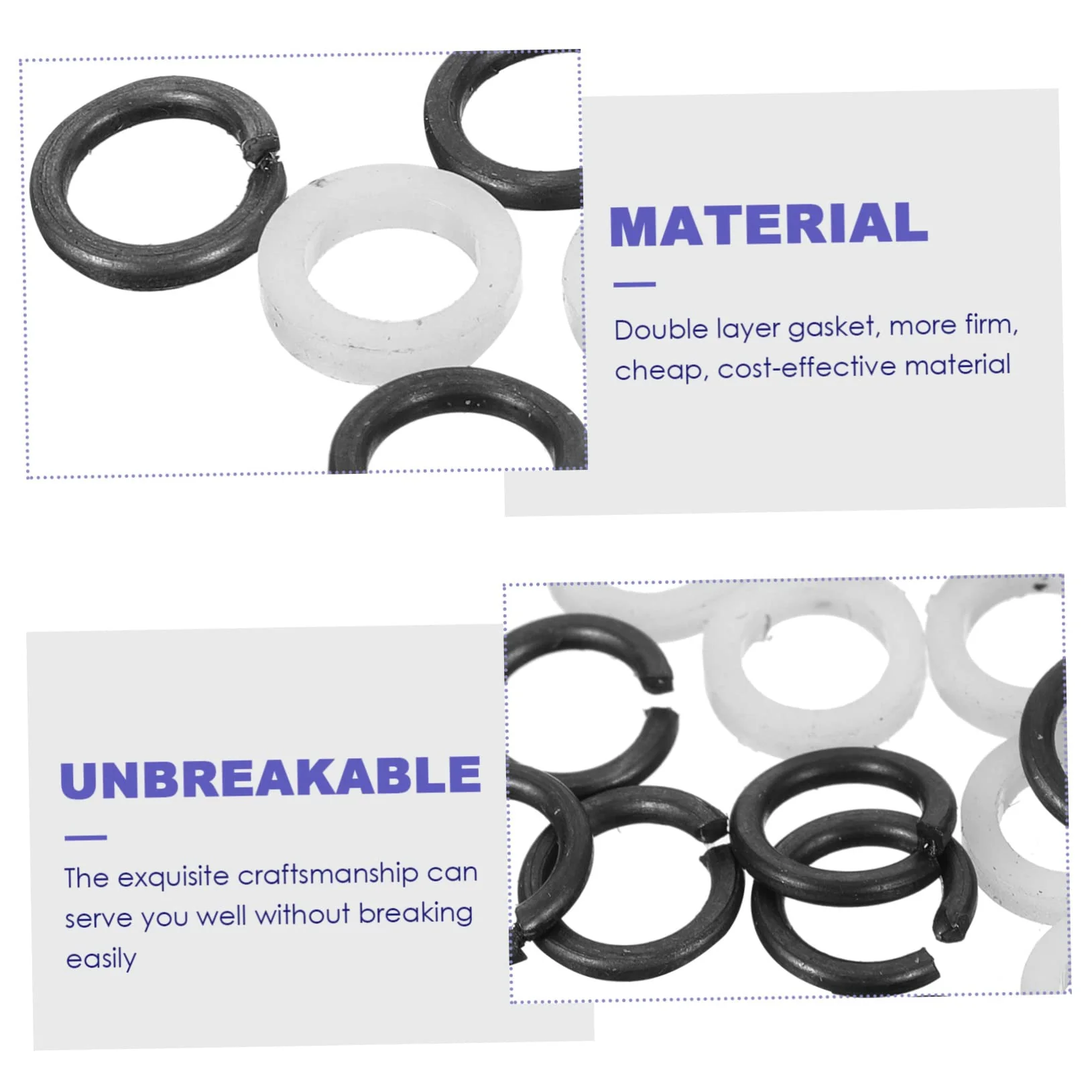 Guitar Tuner Washer Replacement Double Layer Plastic and Metal Gaskets Acoustic Electric Guitar Tuning Peg Spacer 0.27X0.27X0.03In Easy Installation - Image 9