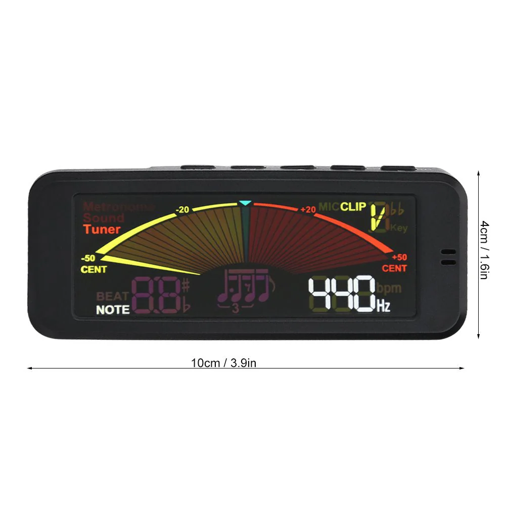 Guitar Tuners, -209 Clip-On Digital Large LCD Display Tuners for Chromatic Guitar Bass Ukulele Violin Tune - Image 3
