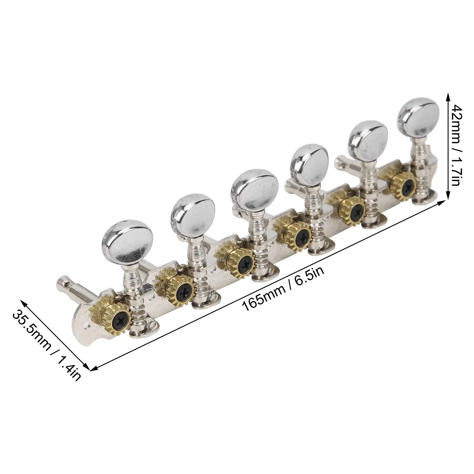 Guitar Tuning Key, Acoustic Guitar Tuning Pegs, 12 String Guitar Parts, Metal Machine Head Open Tuners Replacement - Image 2