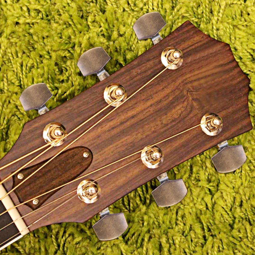 Guitar Tuning Pegs,3L3R Guitar Tuning Pegs Locking Tuners Copper Alloy Machine Heads Button Guitar String Tuning Pegs Machine Heads Tuners Set Performance Accessory - Image 2