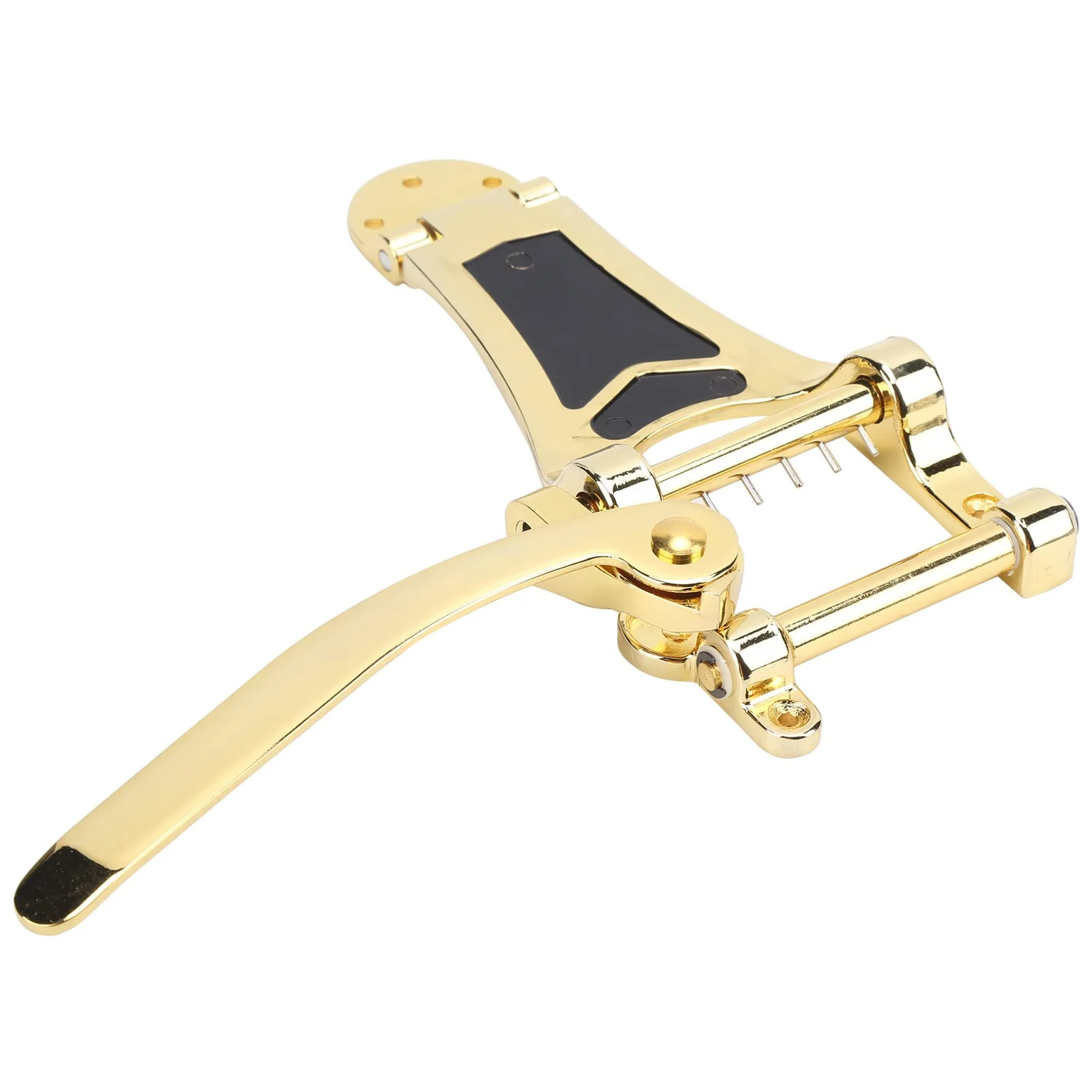 Guitar Vibratos, Guitar Tremolo Unit Vibrato Bridge Guitar Tailpiece Replacement with Hand Crank Stringed Instrument Accessories(Gold) Gold - Image 6
