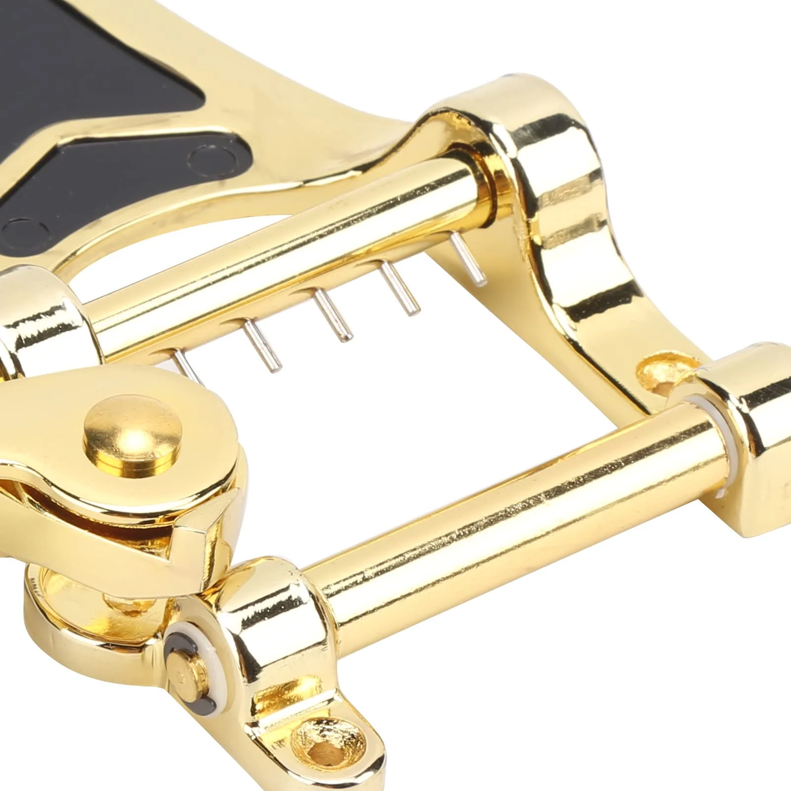 Guitar Vibratos, Guitar Tremolo Unit Vibrato Bridge Guitar Tailpiece Replacement with Hand Crank Stringed Instrument Accessories(Gold) Gold - Image 9