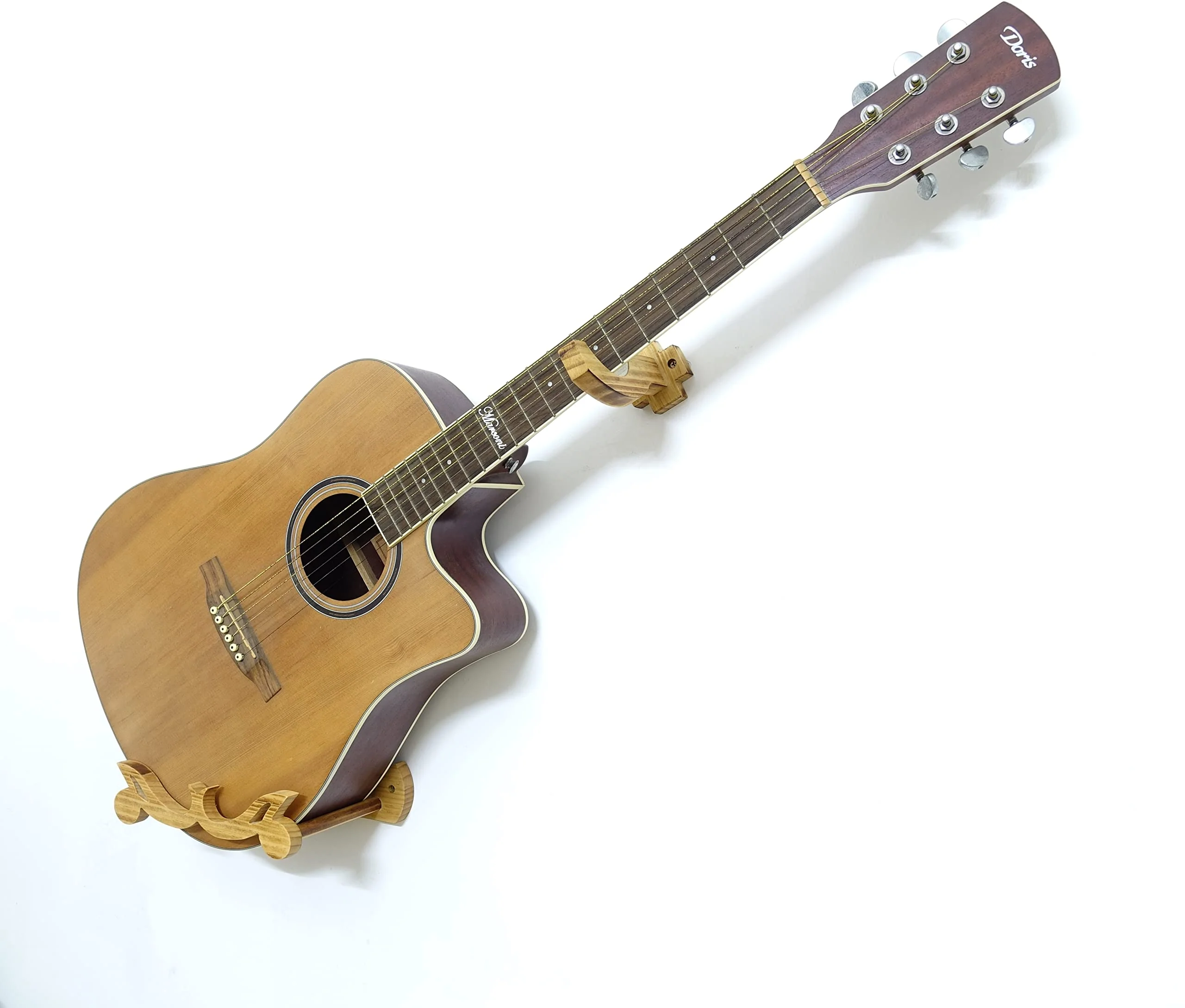 Guitar Wall Holder,Guitar Holder Wall Mount,Guitar Stand Horizontal,Guitar Hanger Tilt Your Guitar,Ukulele, Bass, Electric Guitar at a Slanted Angle with Beauty. - Image 2