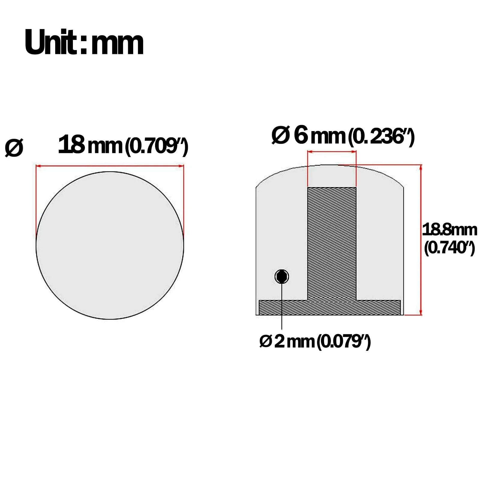 Gutahare-3Pcs Guitar Knobs Black Nickel Metal Volume Tone Dome Speed Control Knobs with Allen Keys Screws Set for Fender Strat Telecaster Gibson Les Paul Guitar Bass Accessories (Shine Black)… - Image 5