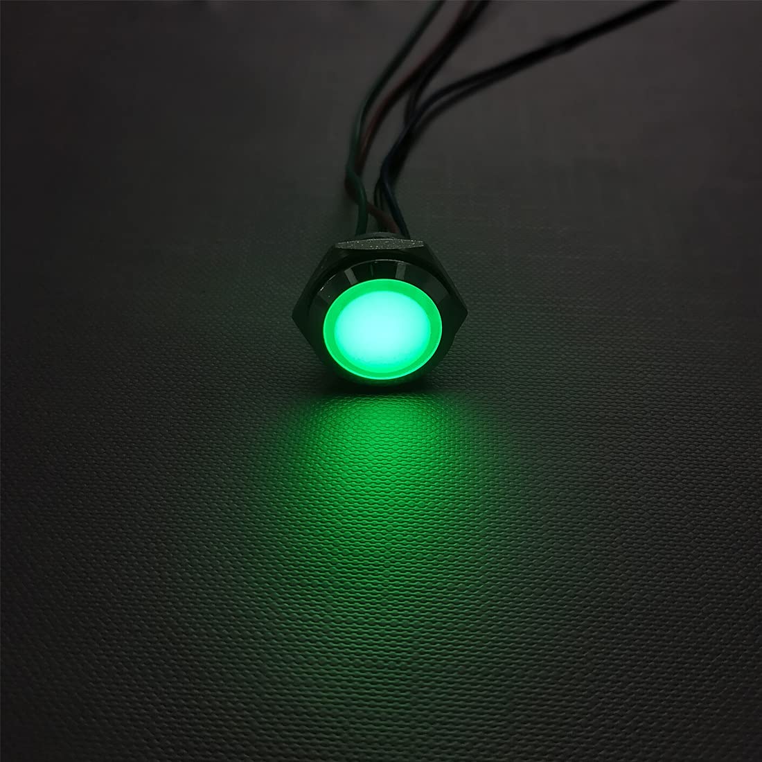 GUUZI 4pcs 12V-24V RGB Triple (Red Green Blue) Metal LED Indicator Light 19 mm Waterproof Signal Lamp with Cable Red/Green/Blue-19 Mm - Image 5