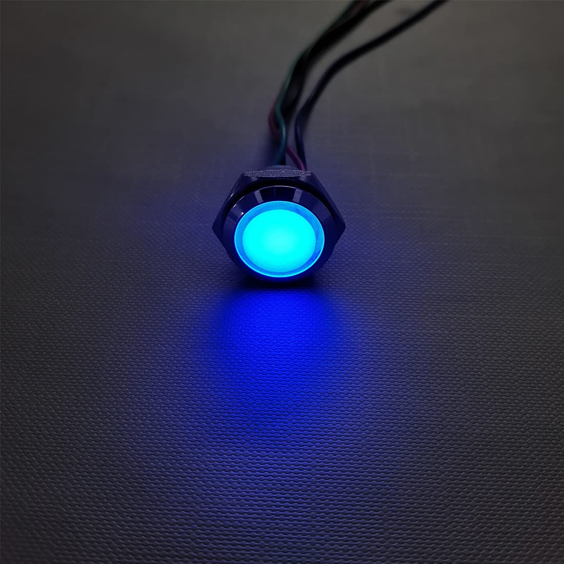 GUUZI 4pcs 12V-24V RGB Triple (Red Green Blue) Metal LED Indicator Light 19 mm Waterproof Signal Lamp with Cable Red/Green/Blue-19 Mm - Image 7