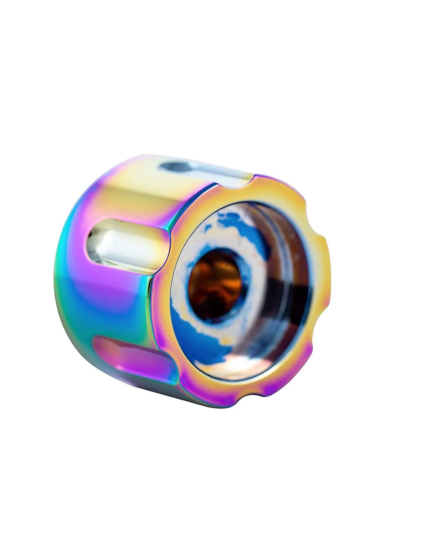 Guyker 3Pcs Guitar Potentiometer Control Knobs for 6mm(0.24”) Dia. Shaft Pots - Knurled Volume and Audio Switch Knob Replacement for Electric Guitar or Precision Bass - Zinc alloy, Rainbow Zinc, Rainbow - Image 4