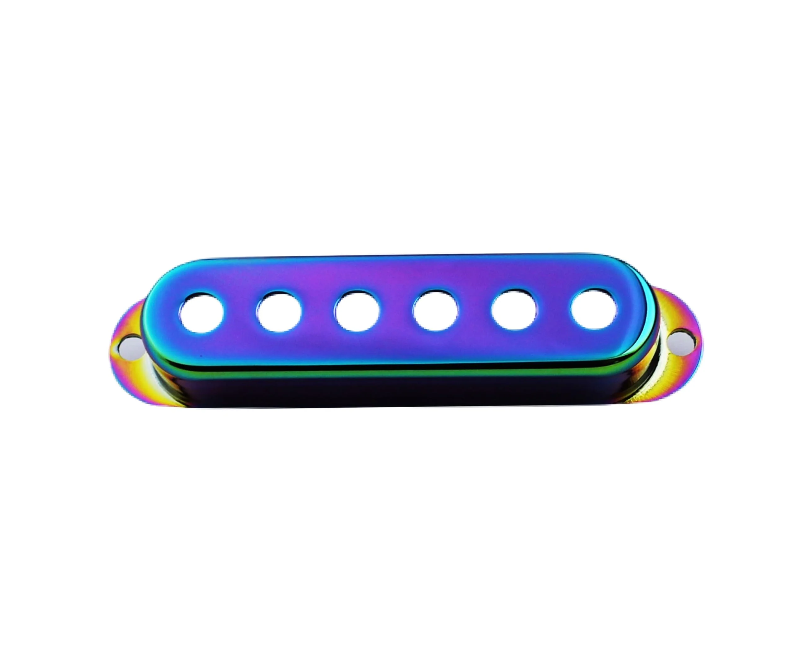Guyker 3Pcs Single Coil Guitar Pickup Covers (52mm Pole Spacing), Copper Pickup Mounting Ring Set Guitar Accessories Replacement Part, (PS001, Chameleon Rainbow) PS001, Chameleon Rainbow - Image 3