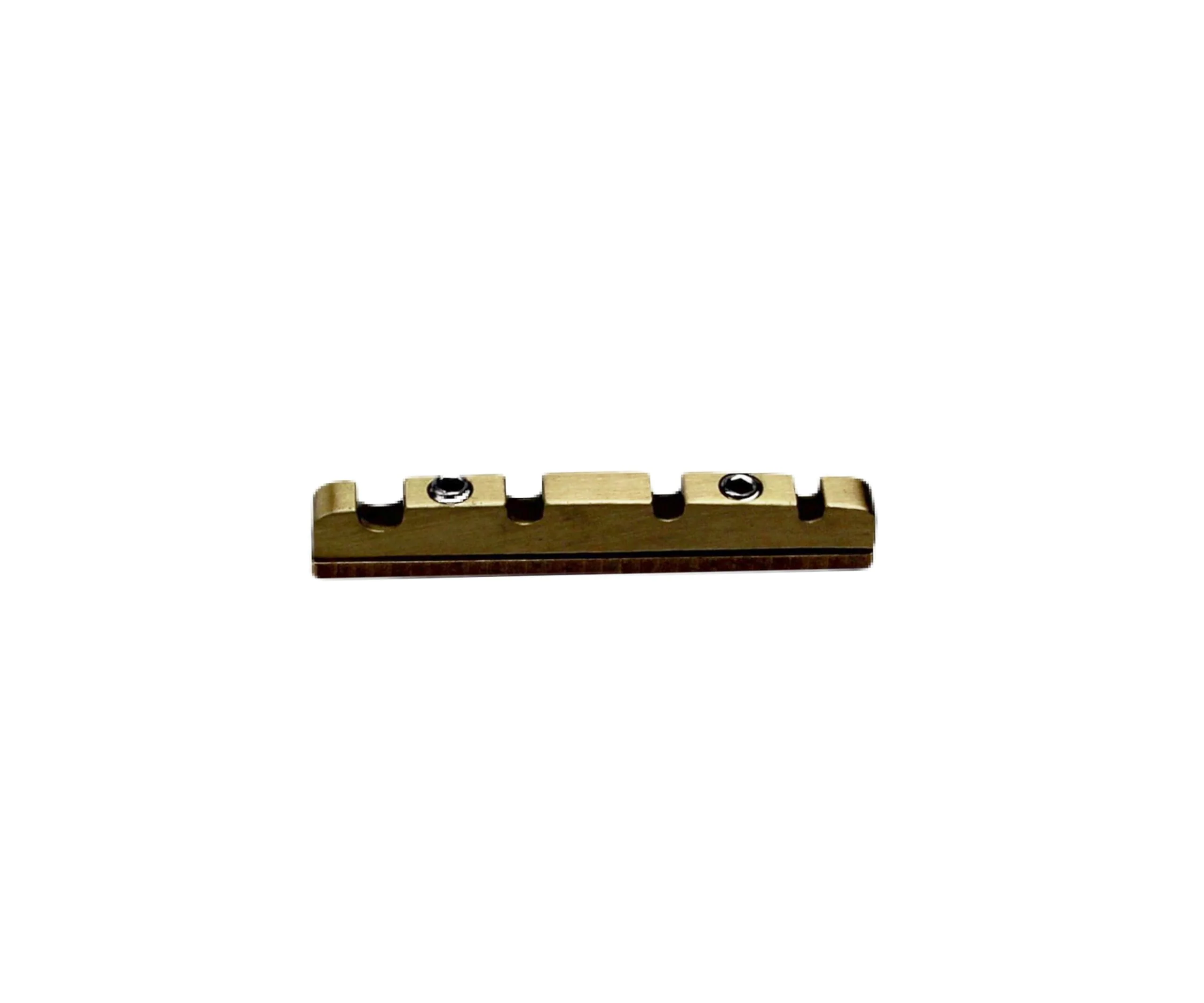 Guyker 4 String Bass Guitar Nut, Adjustable Height Bell Brass Nut Length 38mm Split Regulation Replacement Parts for Jazz Bass, Nut-4BX - Image 2