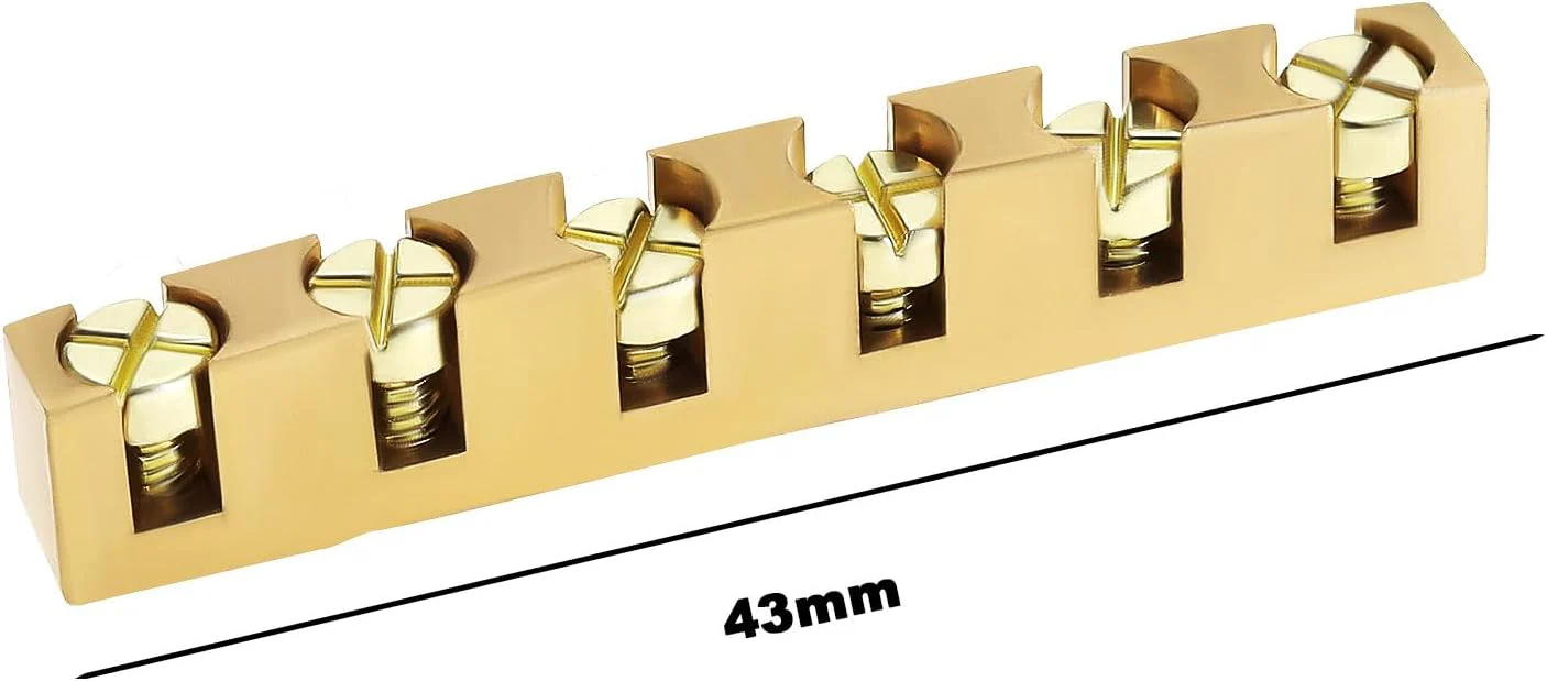 Guyker 43mm Guitar Adjustable Brass Nut - Height Bell Nut Replacement Compatible with Gibson Les Paul LP SG Style Guitar - Image 2
