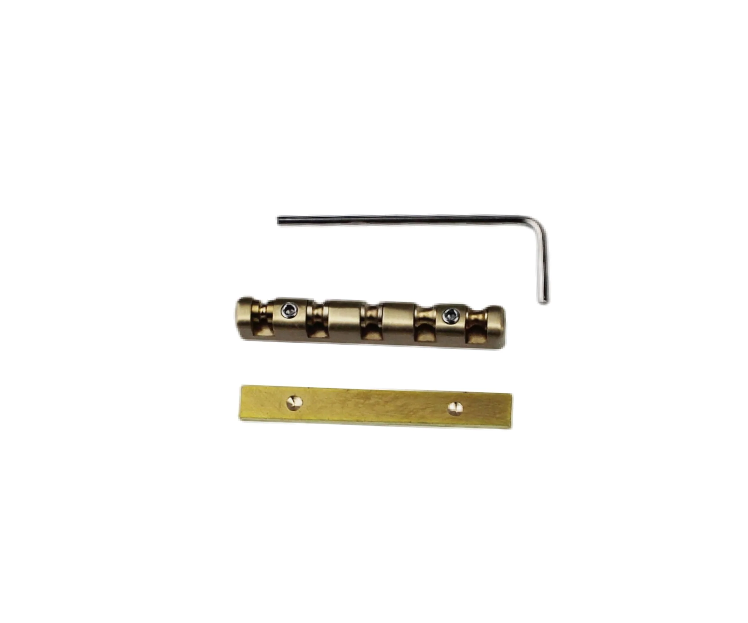 Guyker 5 String Bass Guitar Nut, Height Adjustable 45mm Brass Roller Nut Split Regulation Replacement Parts - Image 2