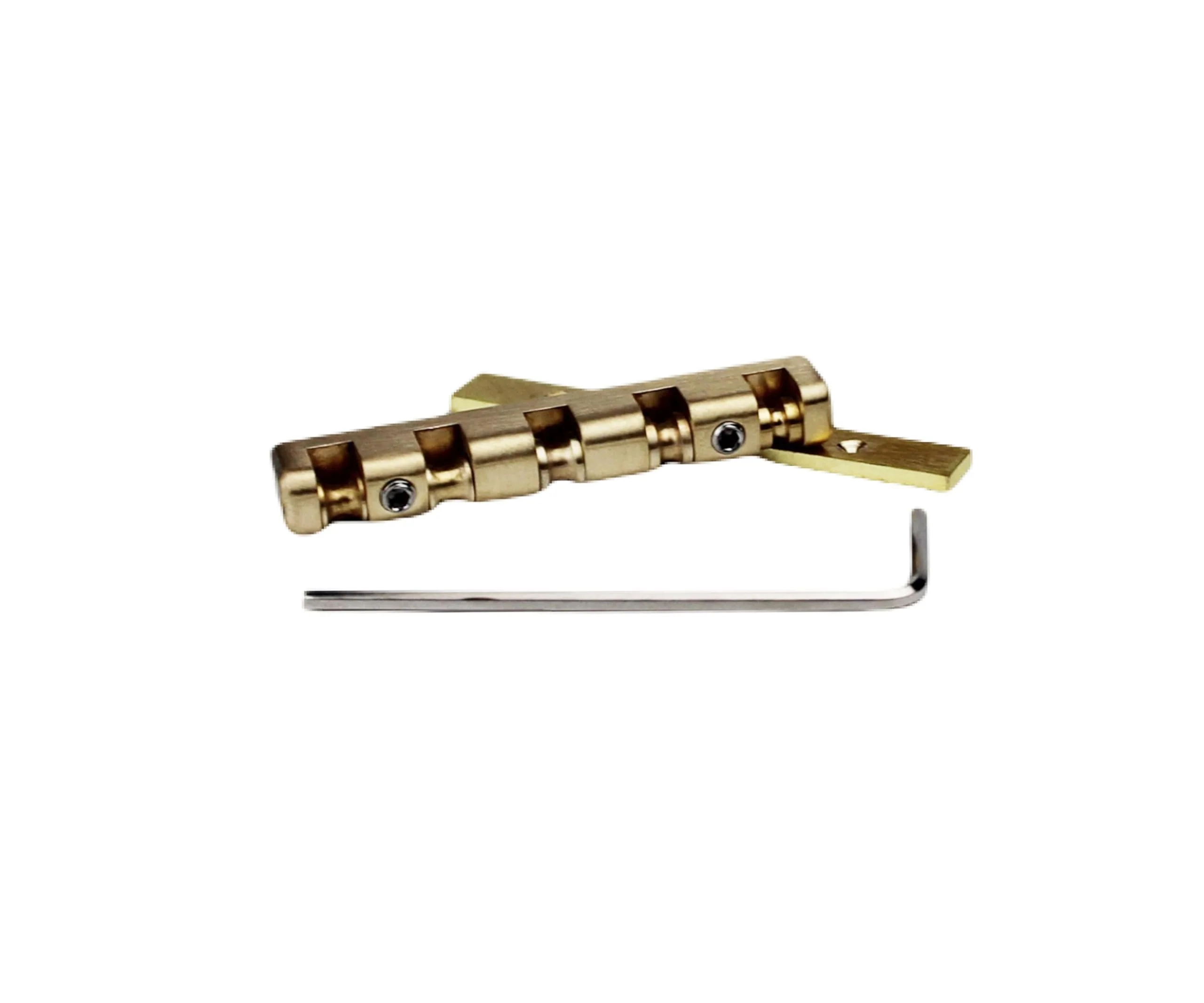 Guyker 5 String Bass Guitar Nut, Height Adjustable 45mm Brass Roller Nut Split Regulation Replacement Parts - Image 5