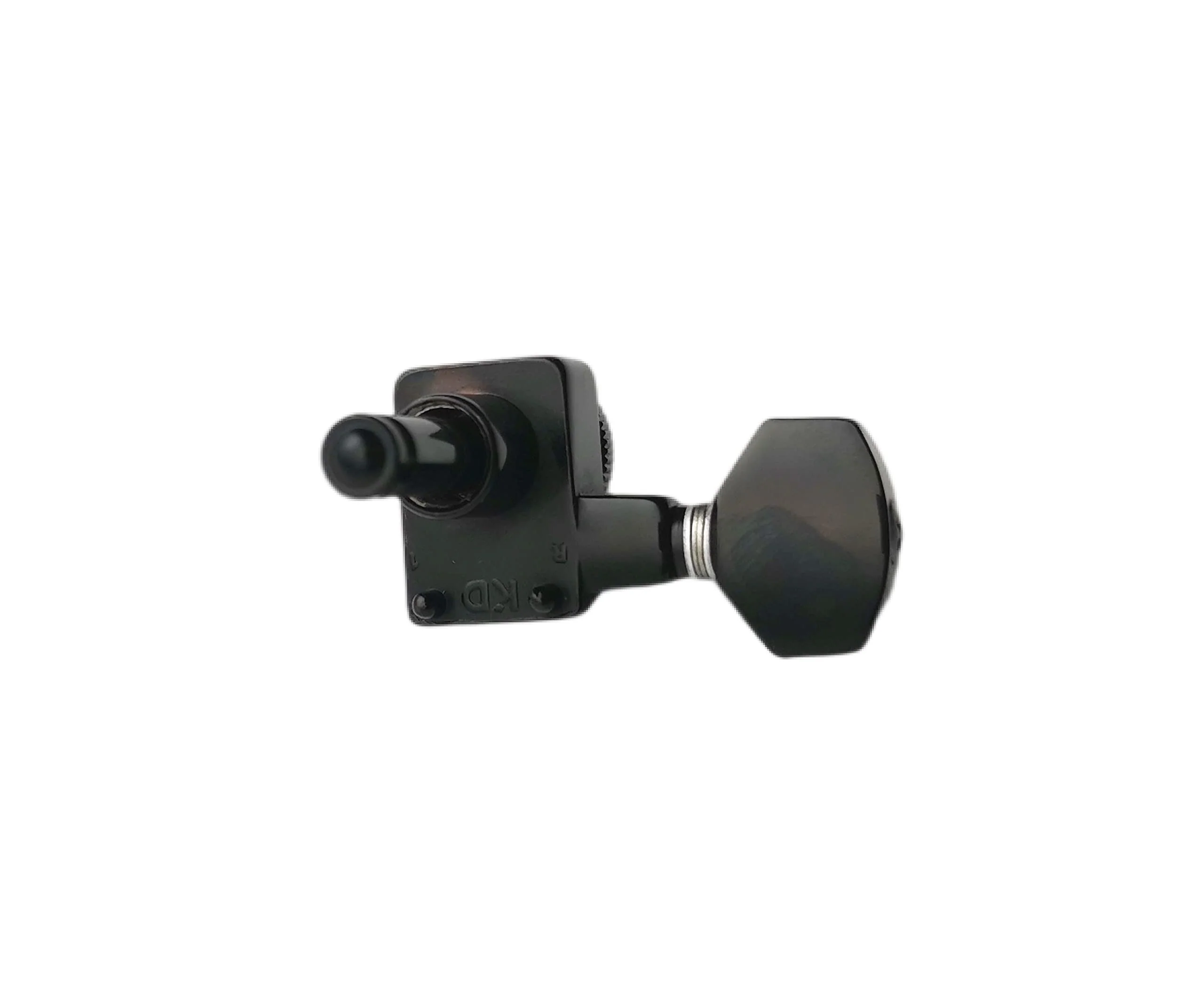 Guyker 6 In-line Guitar Locking Tuners – 1:18 Locking Tuning Key Pegs Tuners – Black - Image 5